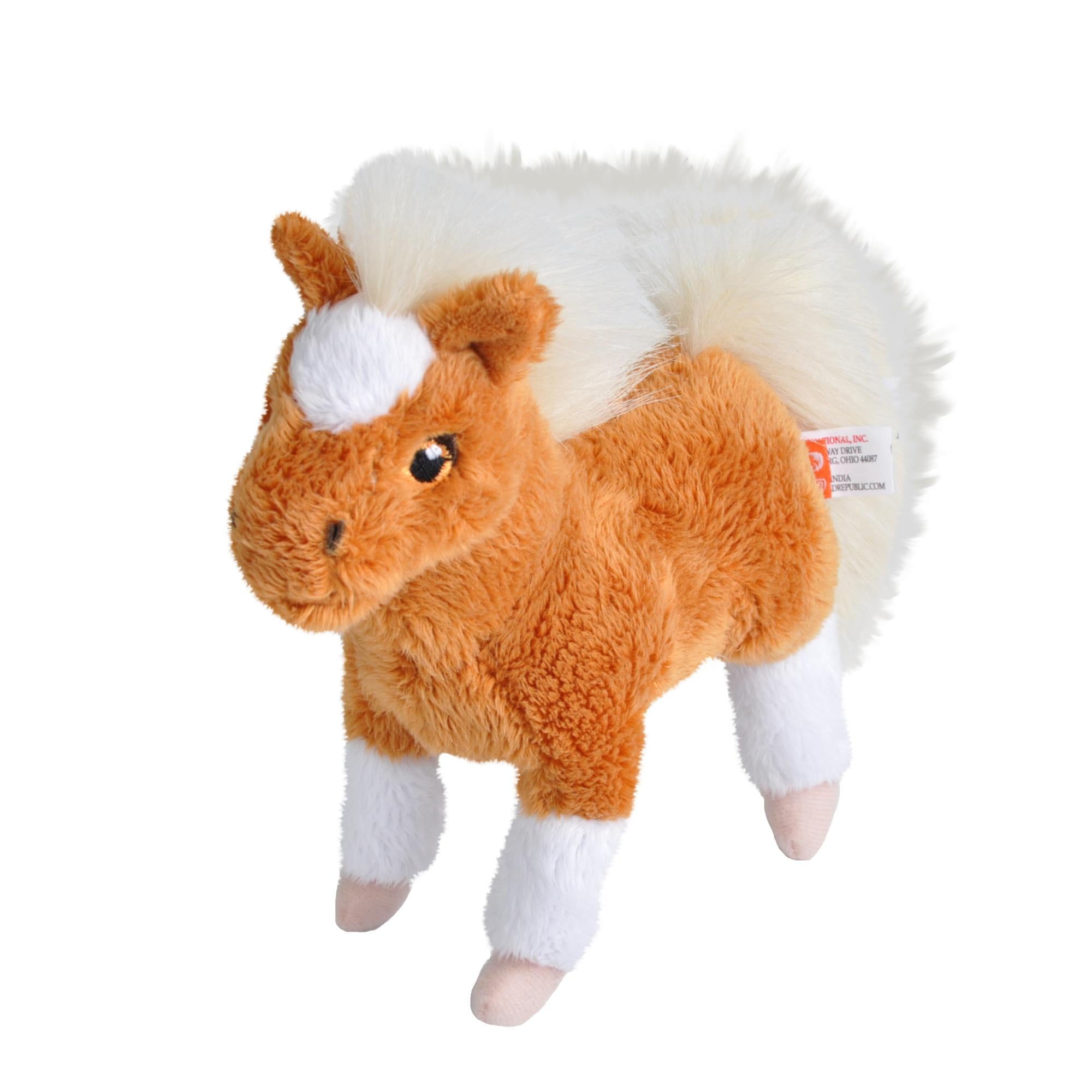 Wild Republic 7-Inch Soft Lil Farm Brown Horse Plush Toy - Ideal for Hugging