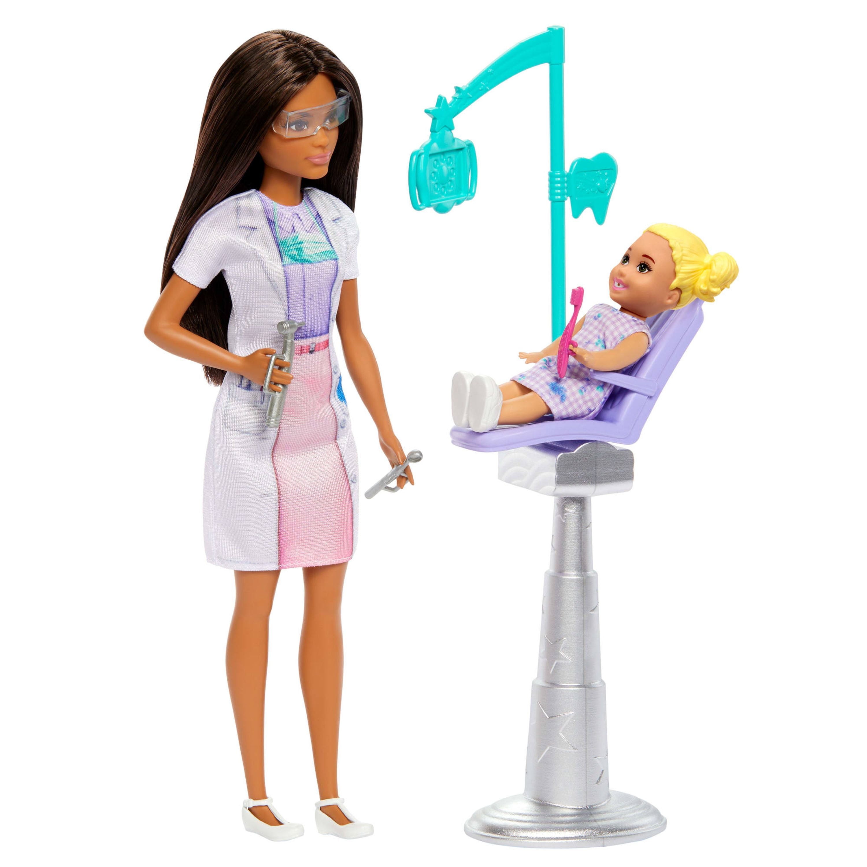 Barbie Dentist Brunette Doll Playset: Explore Career Roles