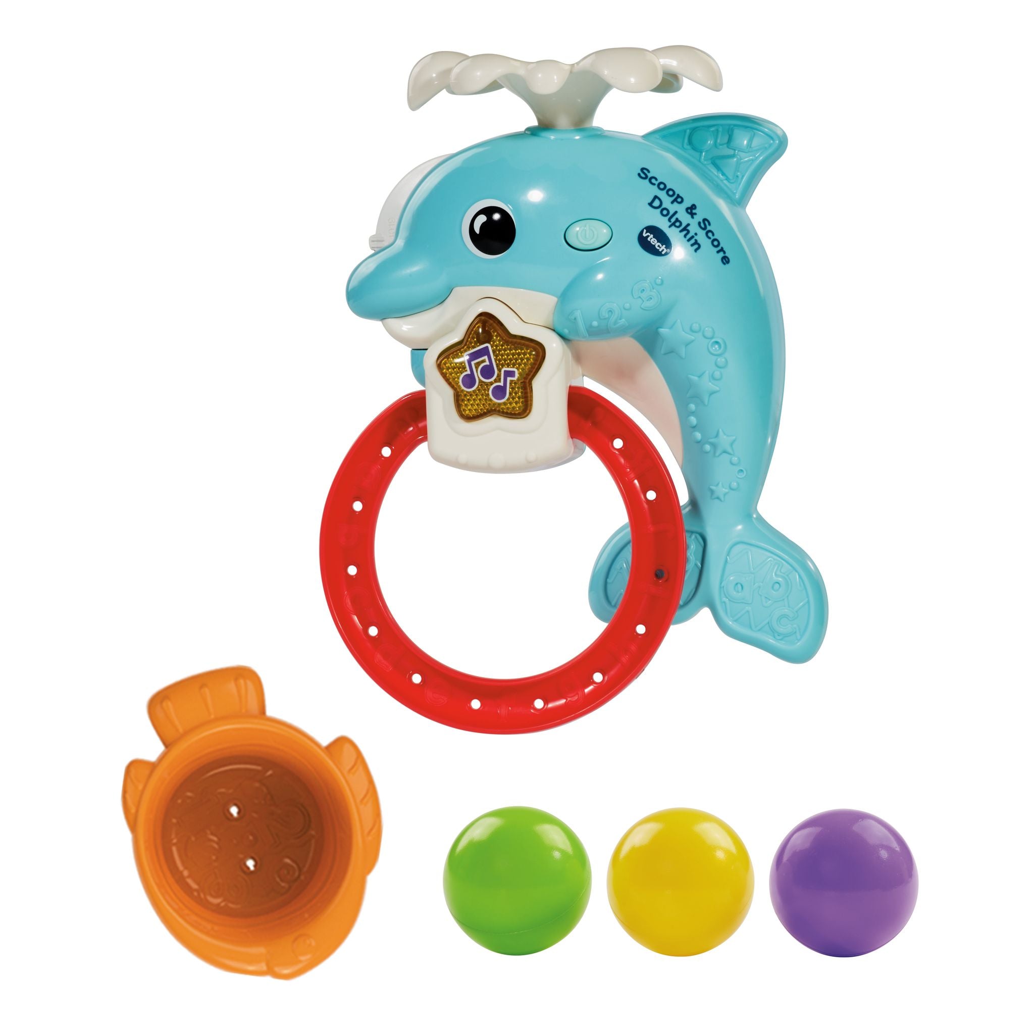 Hot! VTech Scoop & Score Dolphin Bath Toy