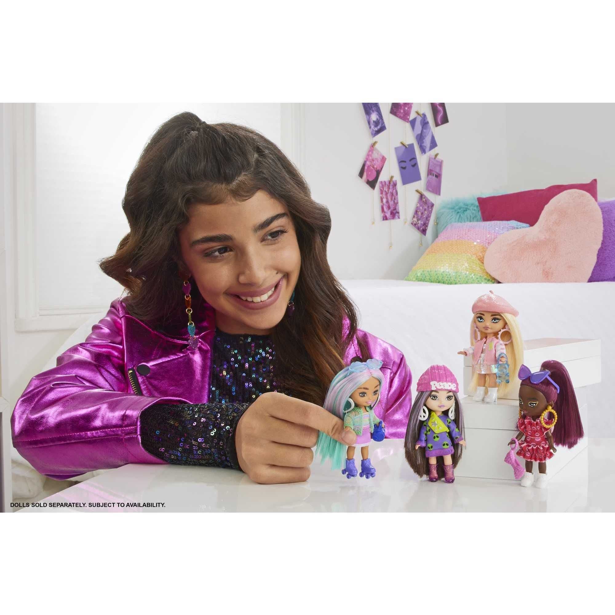 Adorable Barbie Extra Mini Minis Doll Featuring Brown Hair