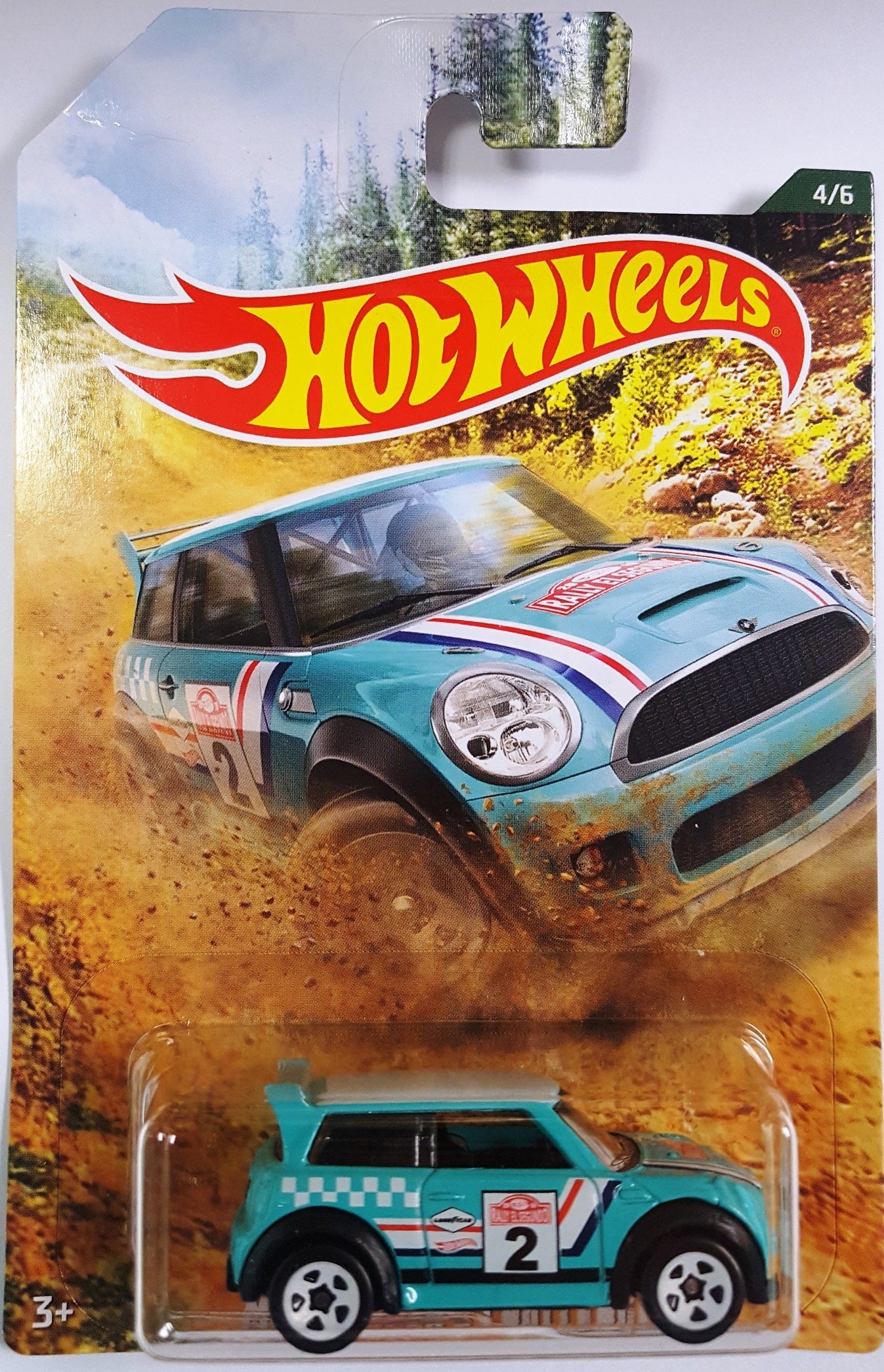 Hot Wheels Backroad Rally 1:64 Scale Mini Cooper S Challenge Kit - Ideal for Collectors