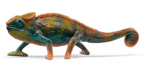 Schleich Realistic Chameleon Toy with Clawed Feet and Curly Tail