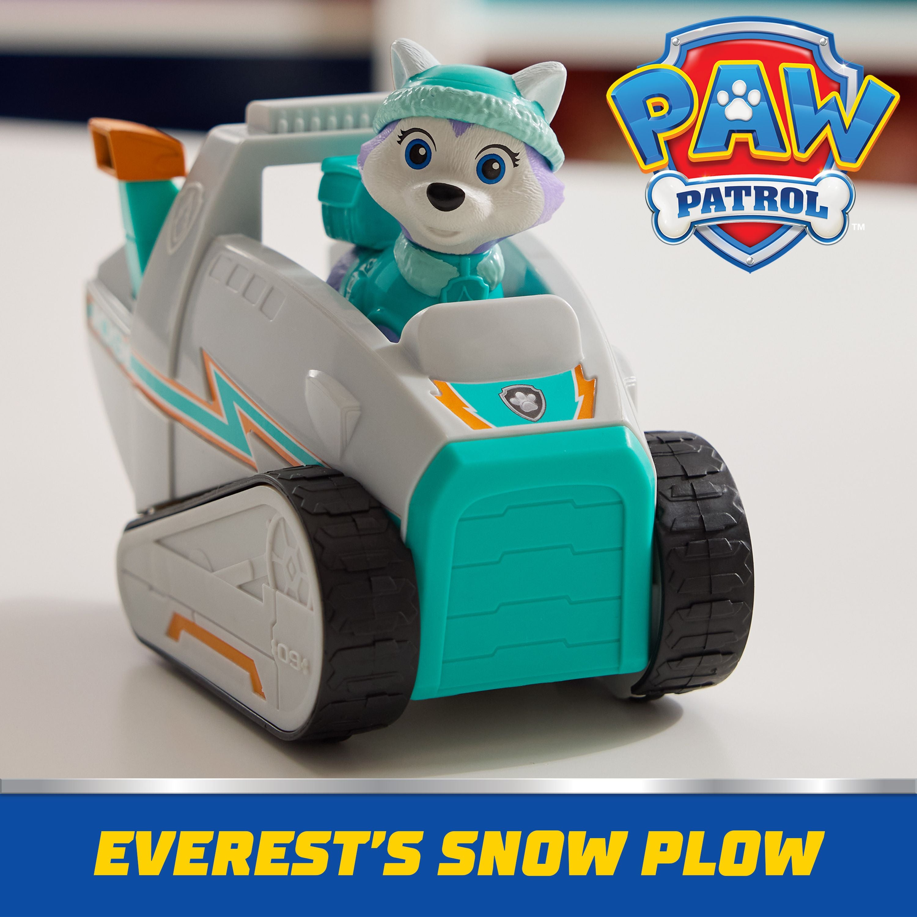 Hot Sale! PAW Patrol Preschool Rescue Toy - Everest's Basic Snow Plow Vehicle