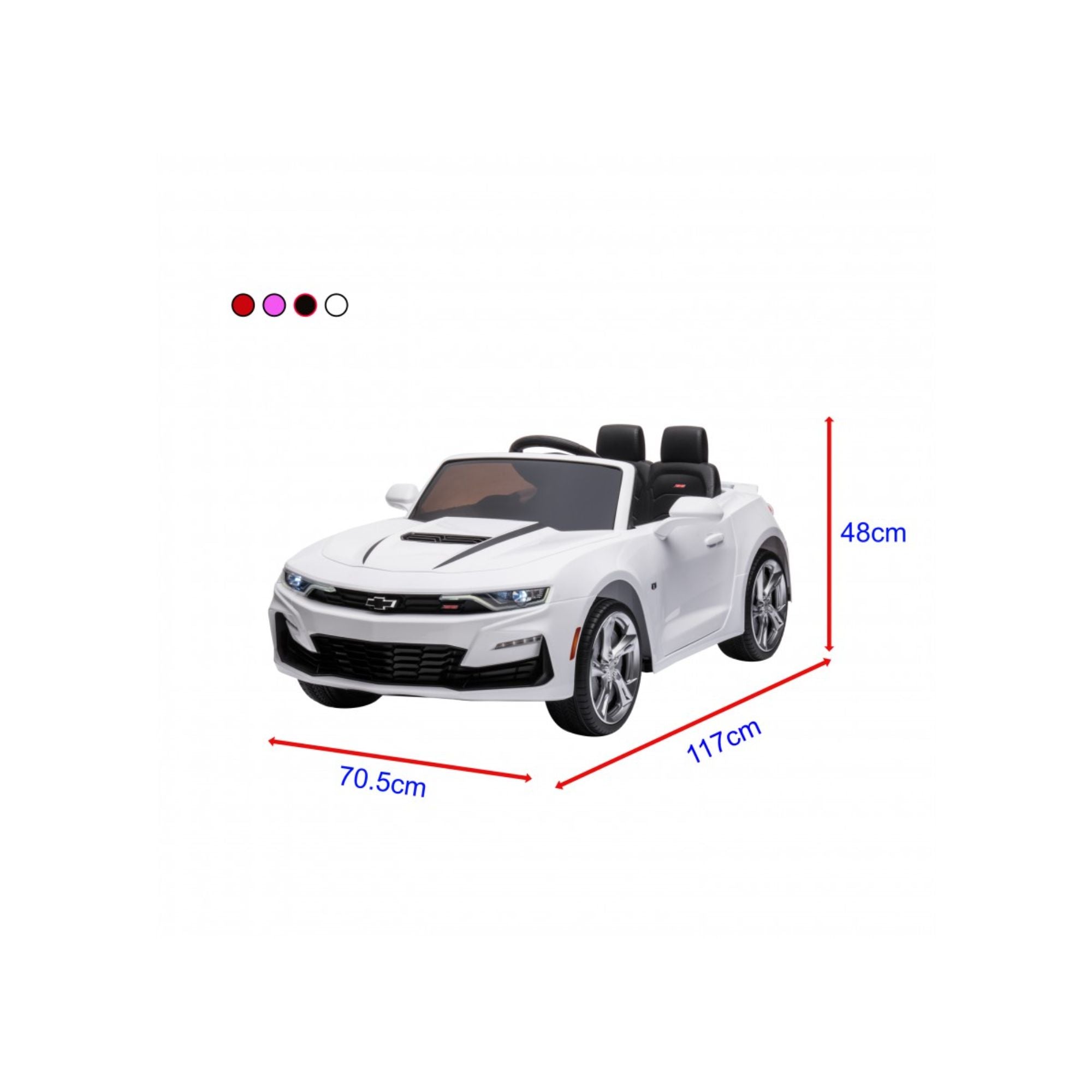 Hot Deal! Go Skitz 12V Red Chevrolet Camaro Kids Ride - Coolest in the Ride - On World