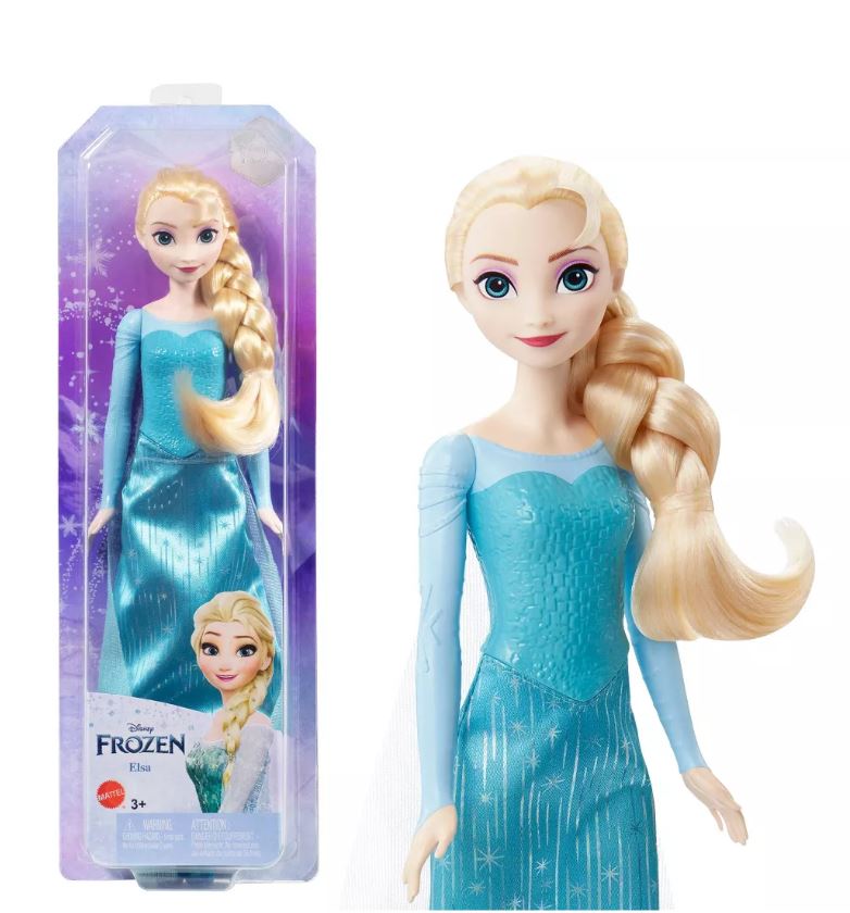Disney Frozen Poseable Fashion Doll Elsa in Stunning Teal Dress