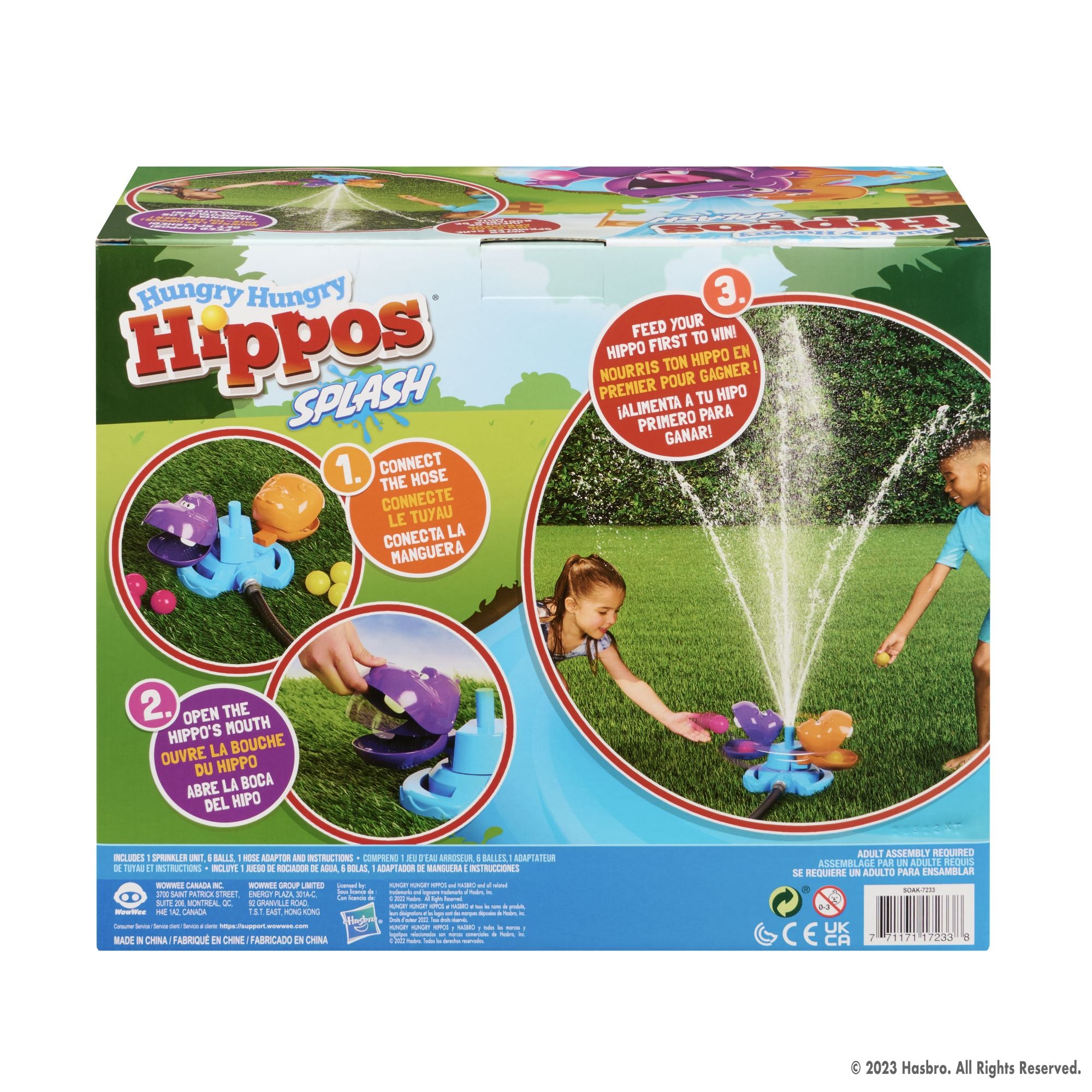 WowWee's Exciting Water - Spraying Hungry Hungry Hippos Game