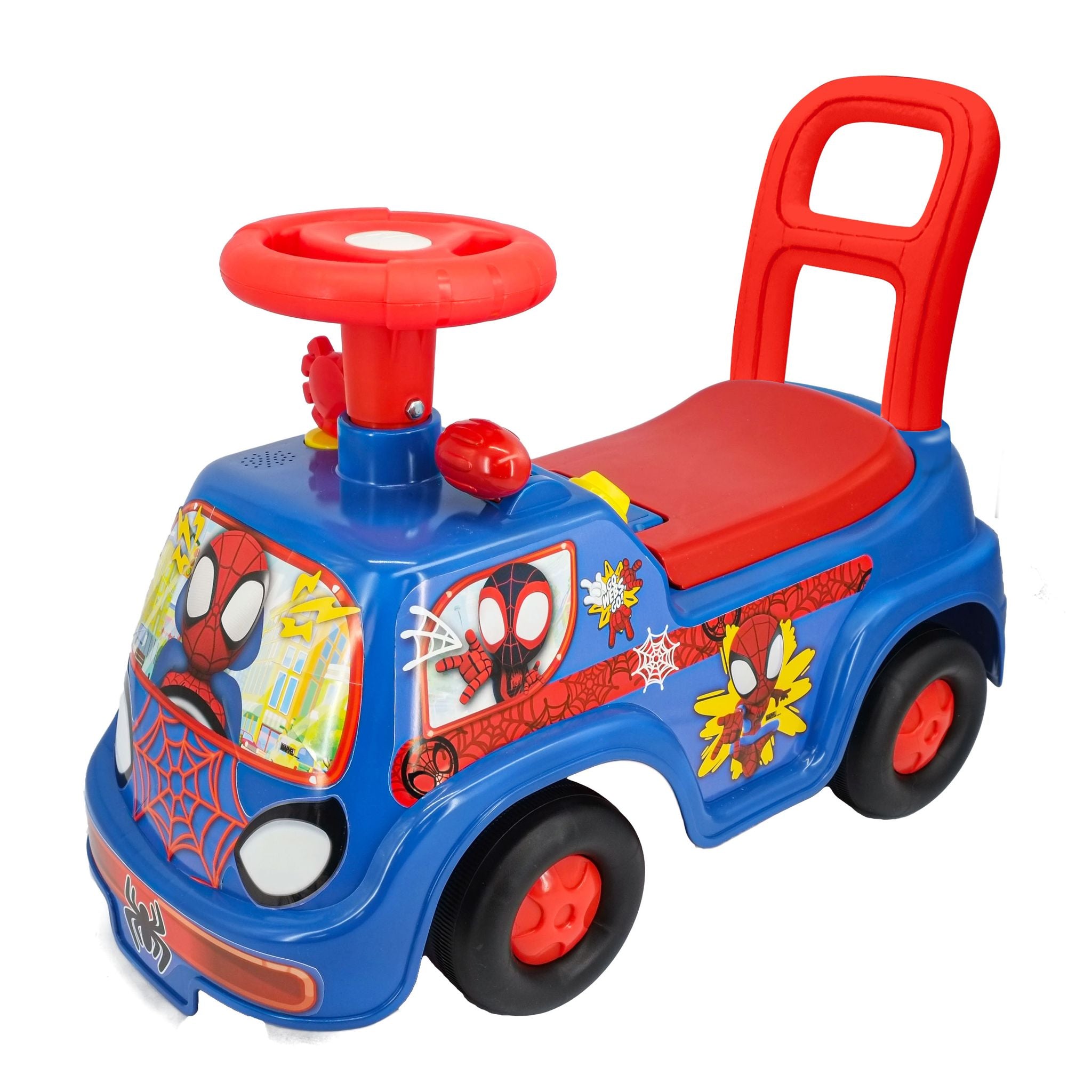 Hot! Disney Spidey Lights 'N' Sounds Ride - On Racer