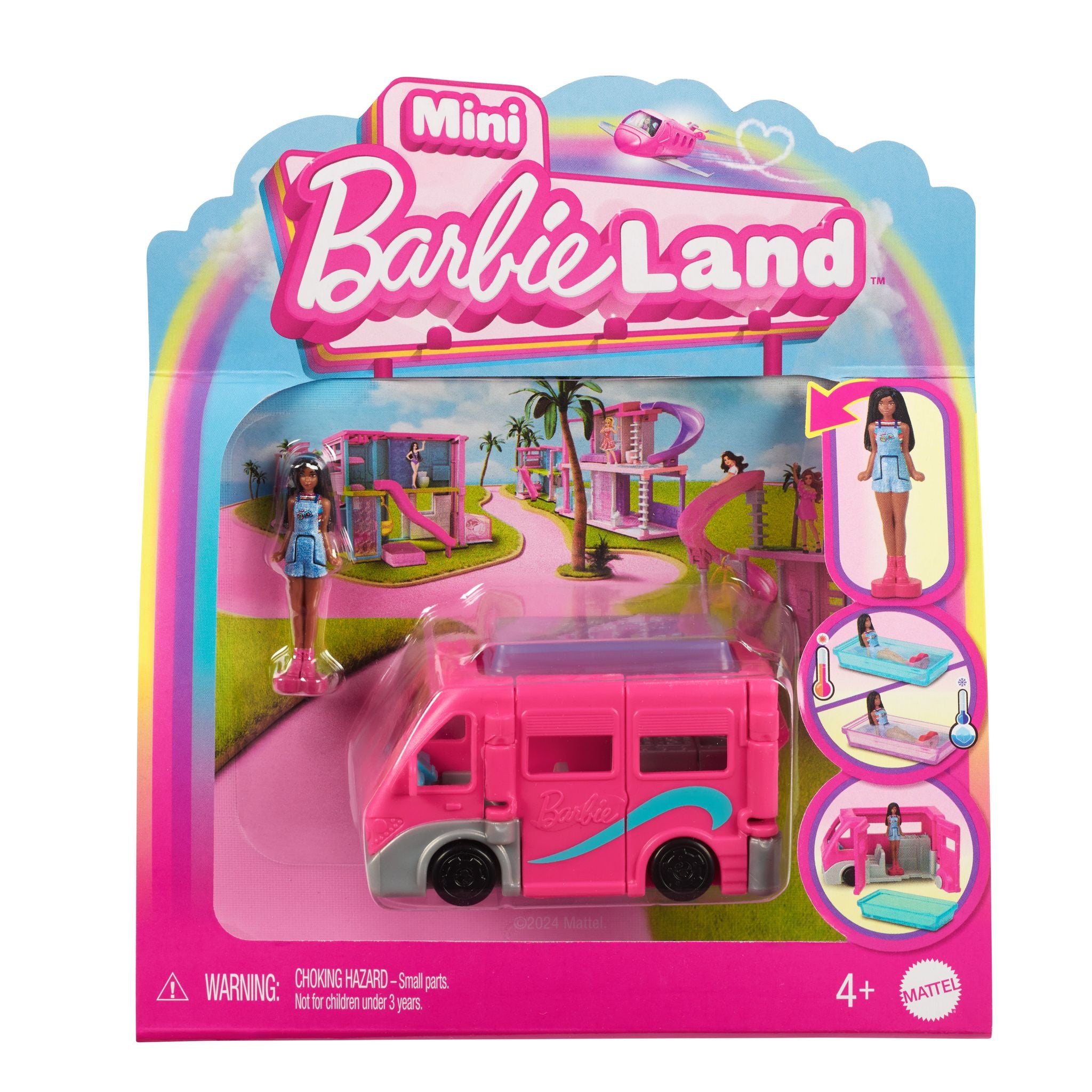 Barbie Mini Barbieland Color - Changing Dream Camper Set for Young Fans
