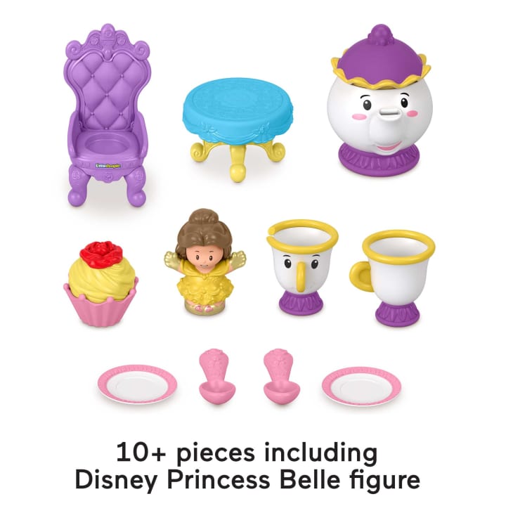 Fisher-Price Little People Playset: Disney Princess Belle's Magical Tea Party - Ideal for Toddlers