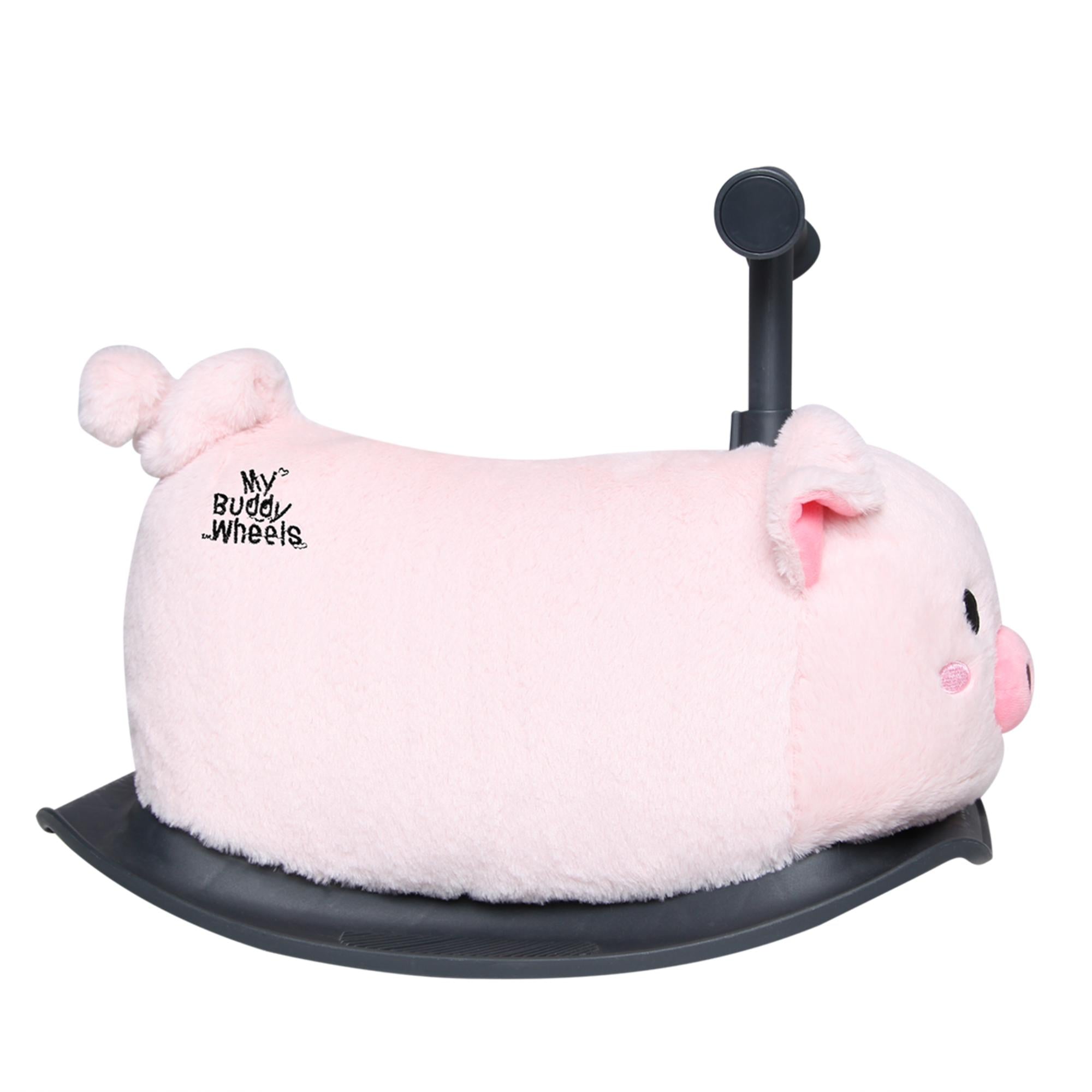 Yvolution My Buddy Wheels Plush Pig Rocker & Roller - Ideal Toy for 10 Months to 3 Years Old