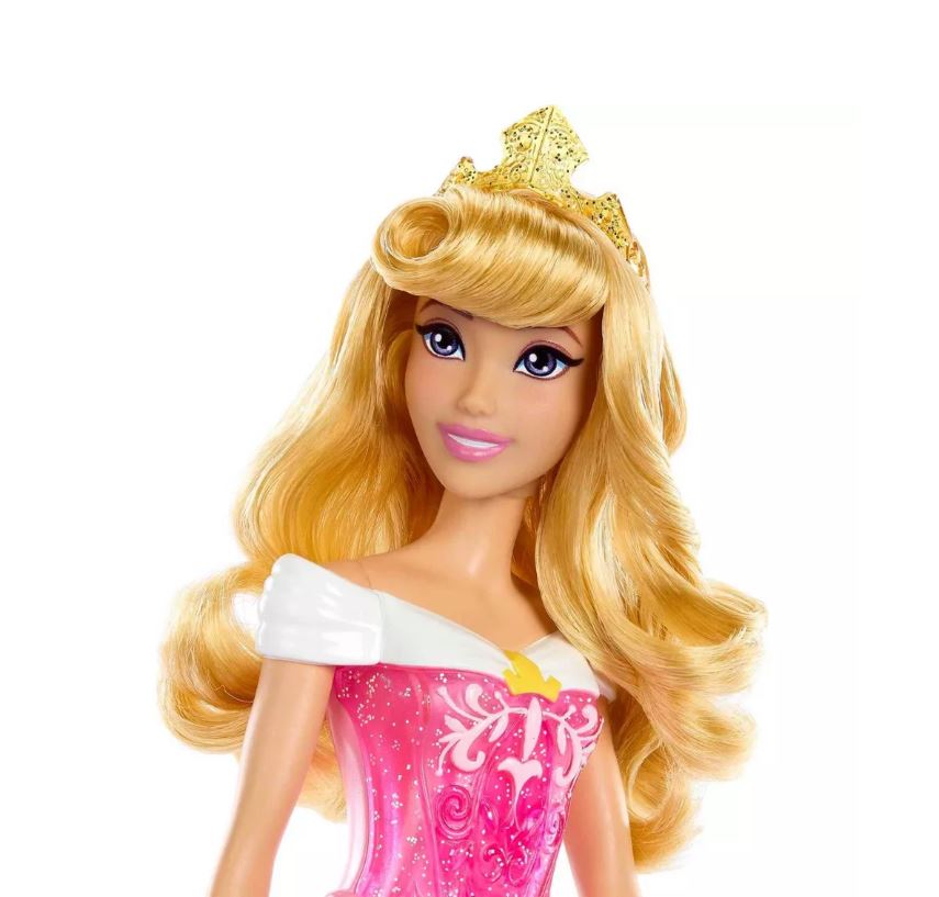 Disney Princess Aurora Fashion Doll with Poseable Body and Sparkling Accessories