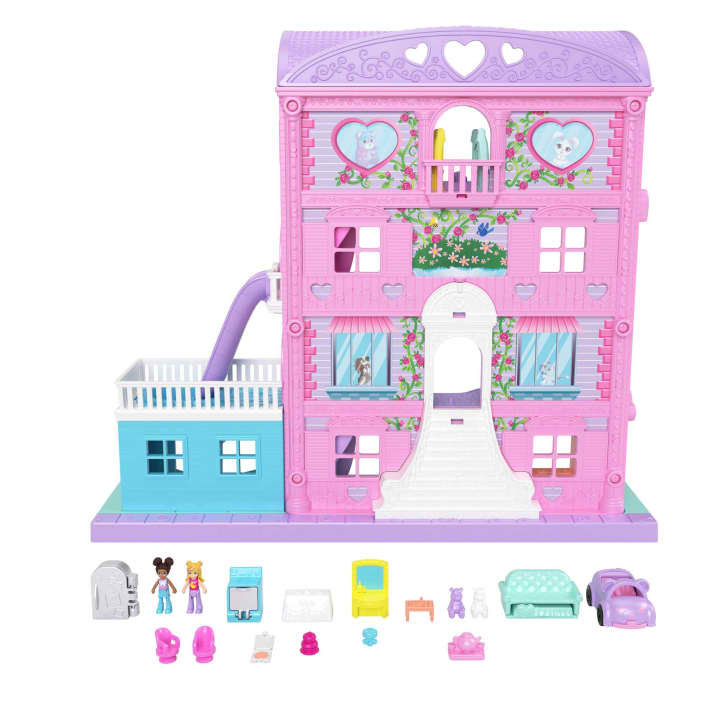 Polly Pocket's Magical Pajama Party Sleepover Adventure Playset