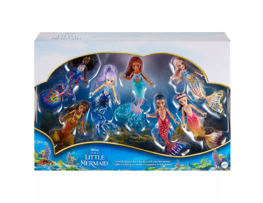 Hot! Disney The Little Mermaid Ariel & Sisters Playset