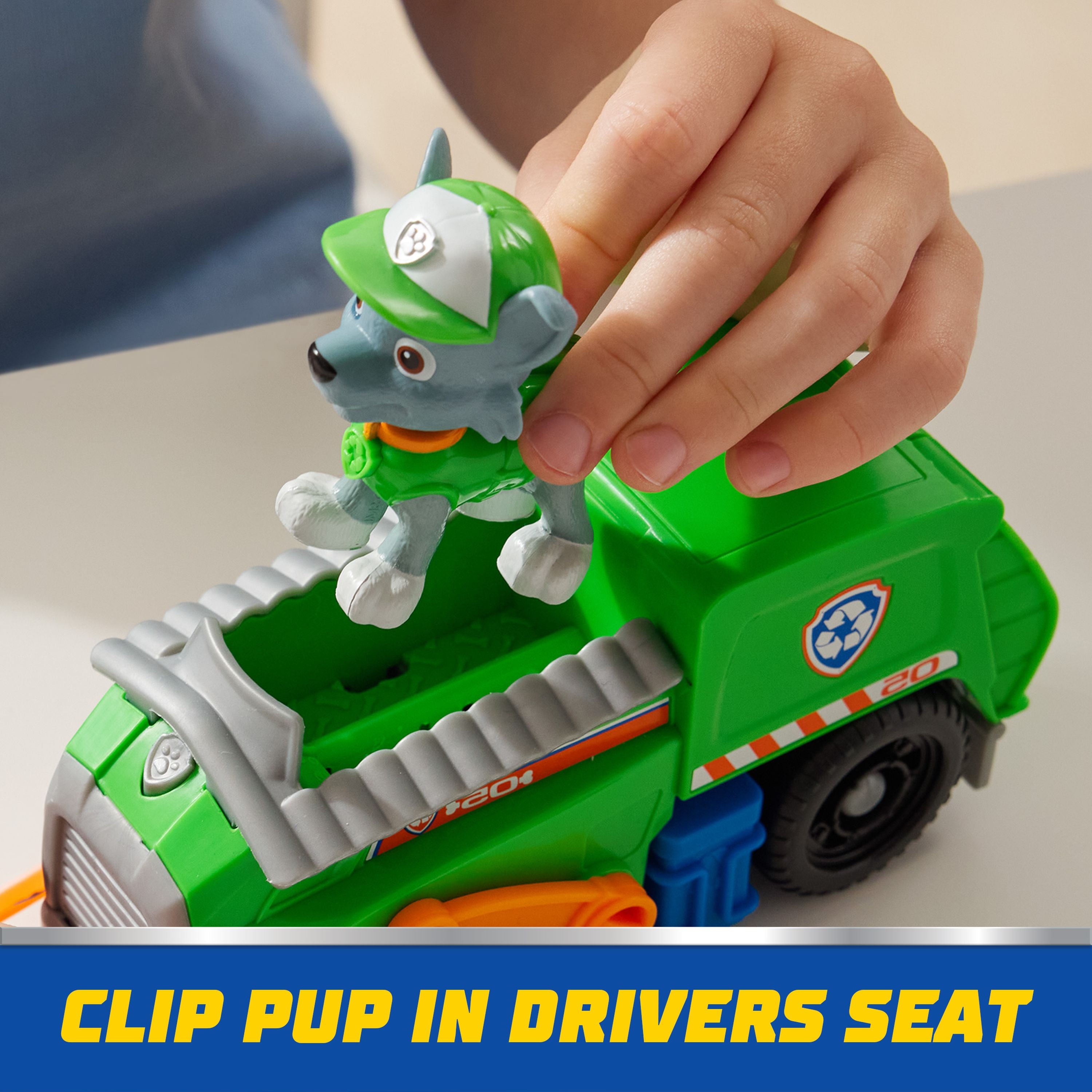 Eco-Friendly PAW Patrol Rocky's Basic Rescue Trash Truck Toy