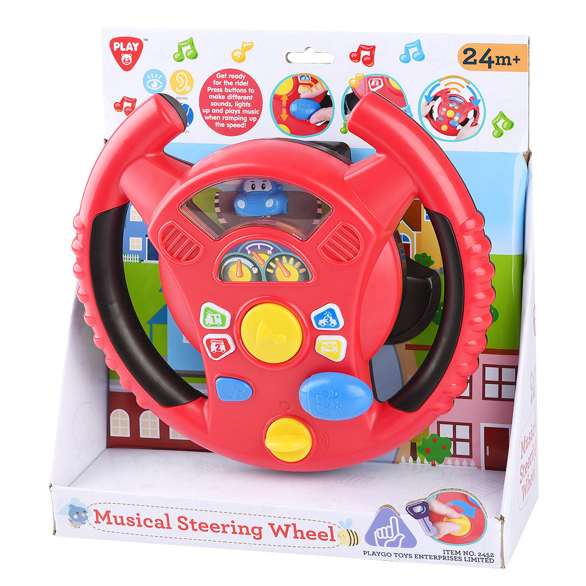 Playgo Musical Steering Wheel - Fun for Toddlers!
