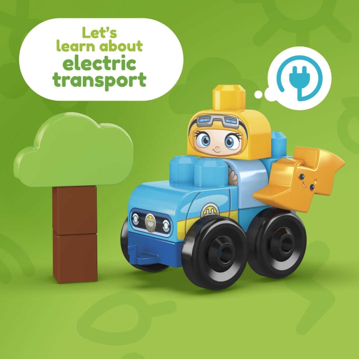 Hot Deal! MEGA Bloks Green Town Building Toy - Build And Learn Eco House for Toddlers