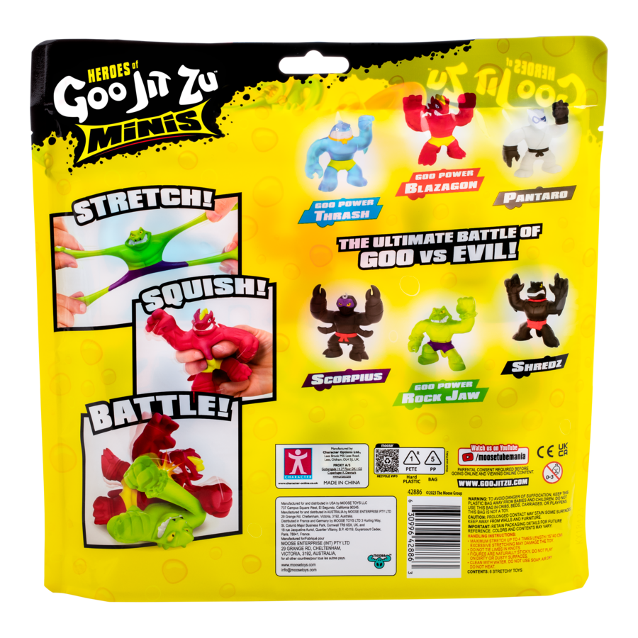 Hot! Heroes Of Goo Jit Zu S10 Mini Mega 6 - Pack