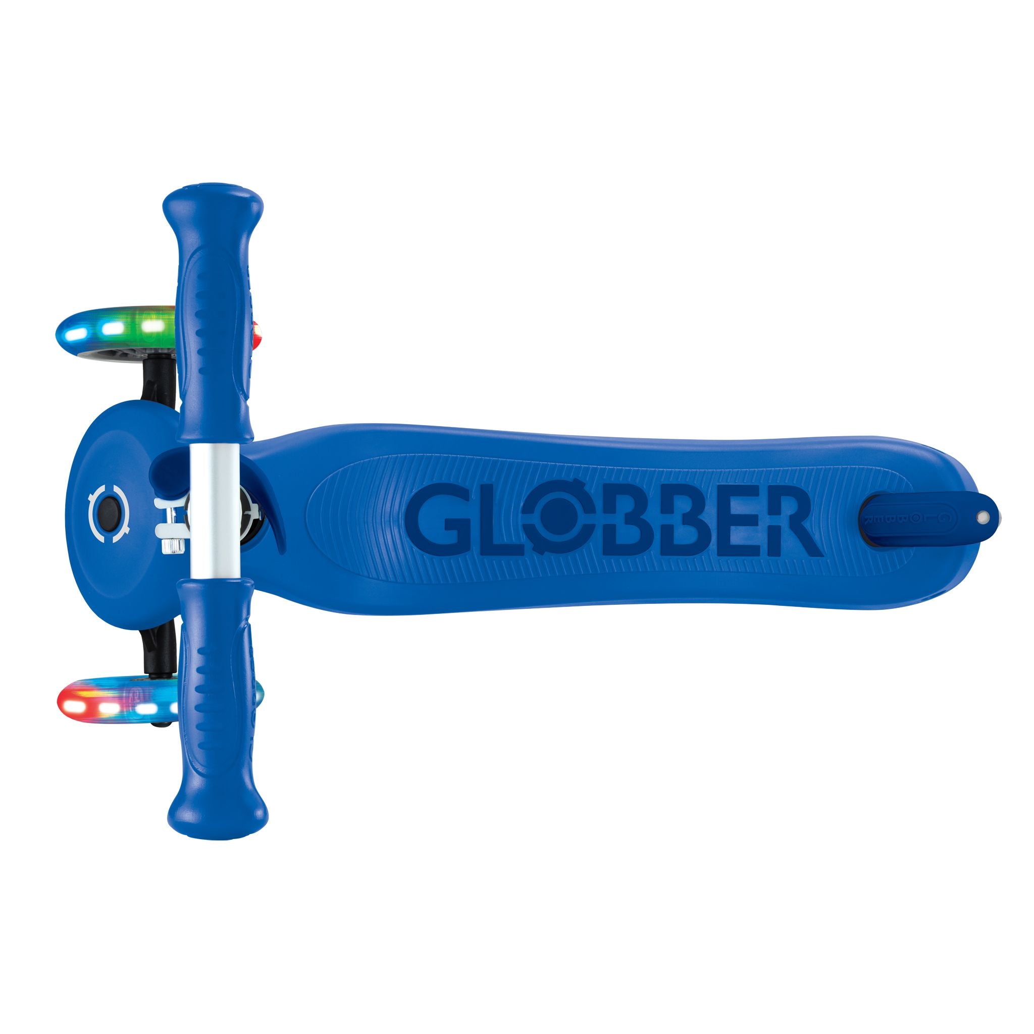 Globber Go Up Sporty Lights V2 Toddler Scooter - Navy Blue/Dark Navy