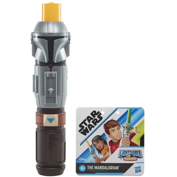 Star Wars Lightsaber Squad: The Mandalorian - Orange Lightsaber for Kids