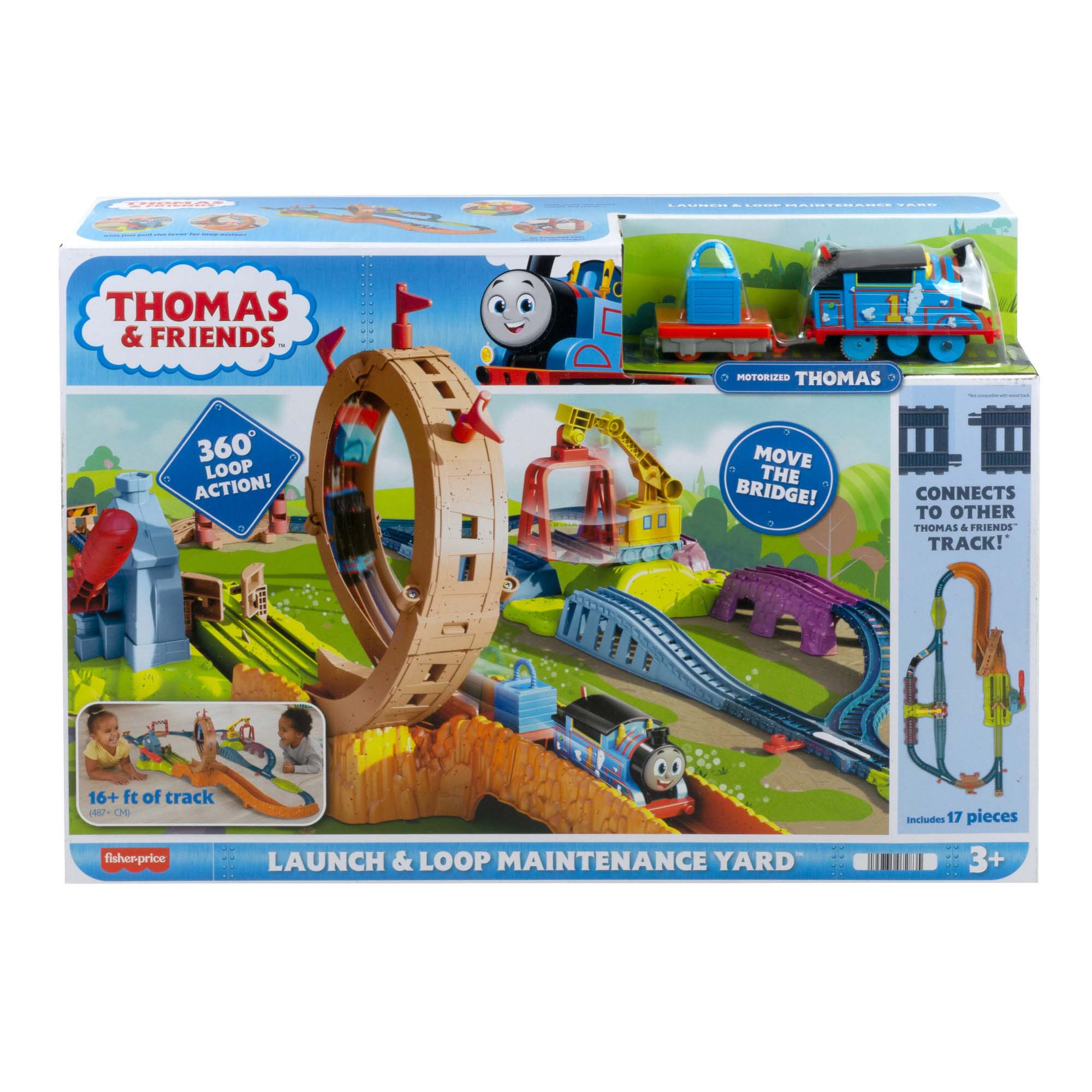 Fisher-Price Thomas & Friends Launch & Loop Maintenance Yard Trackset - Epic Sodor Adventure!