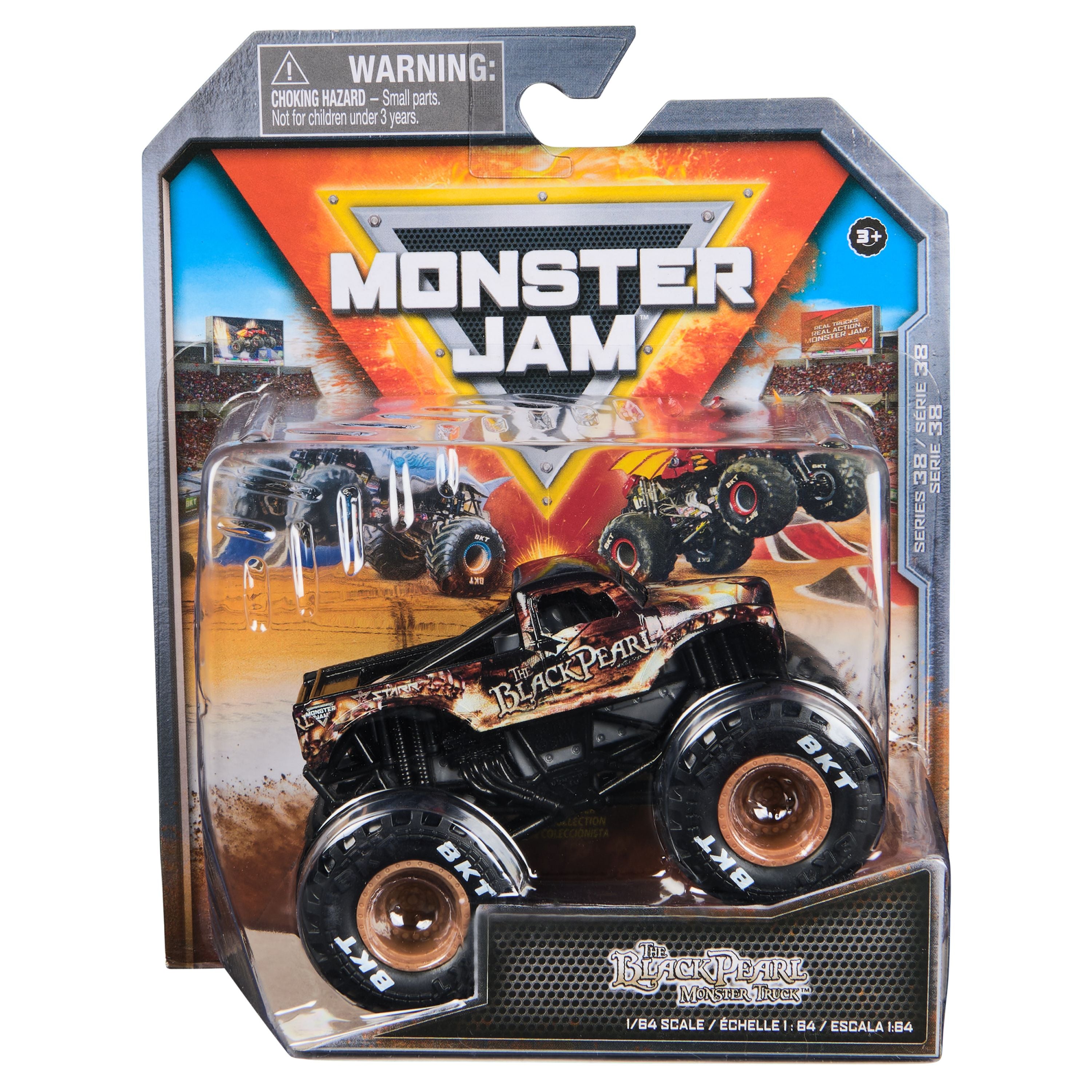 1:64 Scale Monster Jam Series 38 Die - Cast Black Pearl Monster Truck