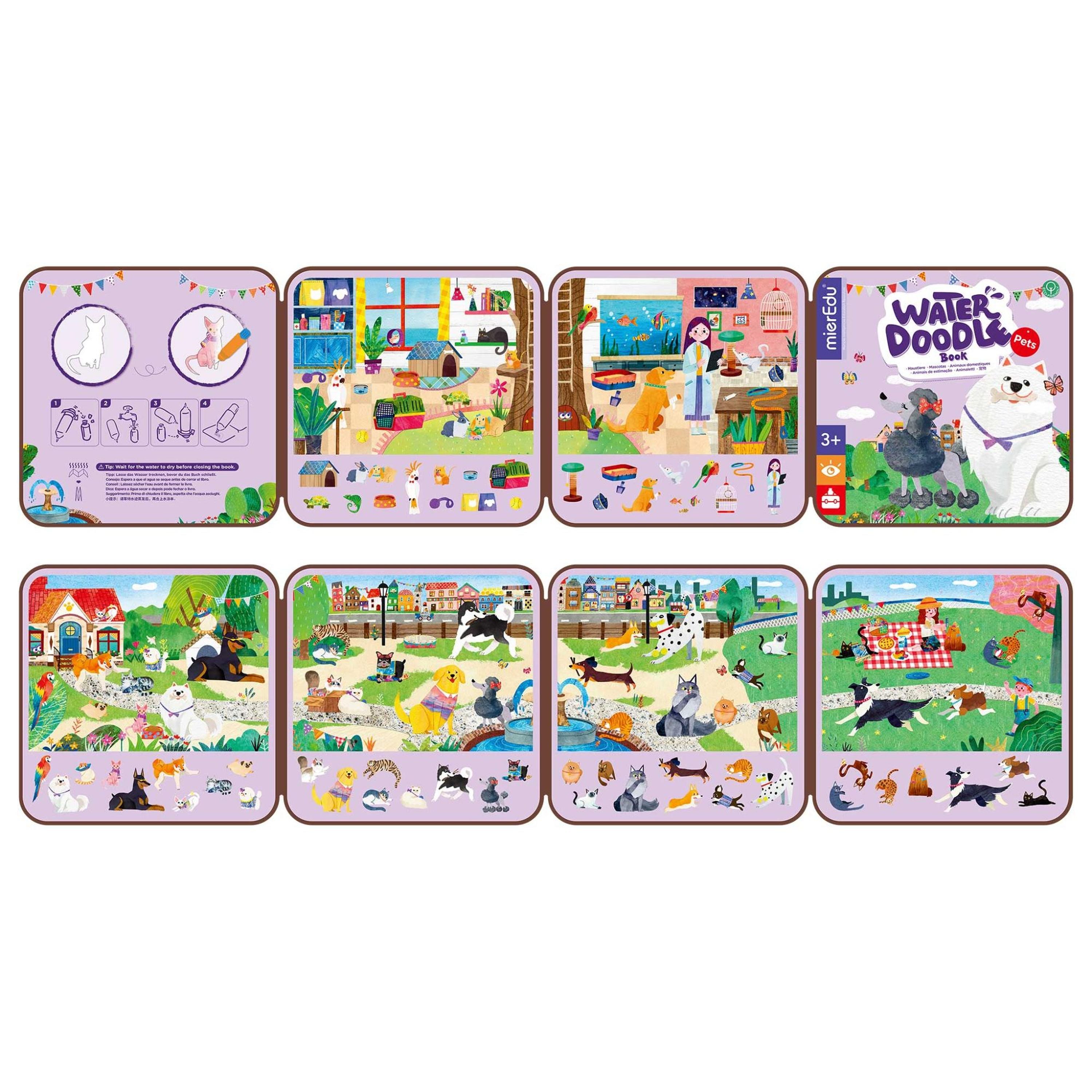 Assorted Styles Magic Water Painting Doodle Book for Kids