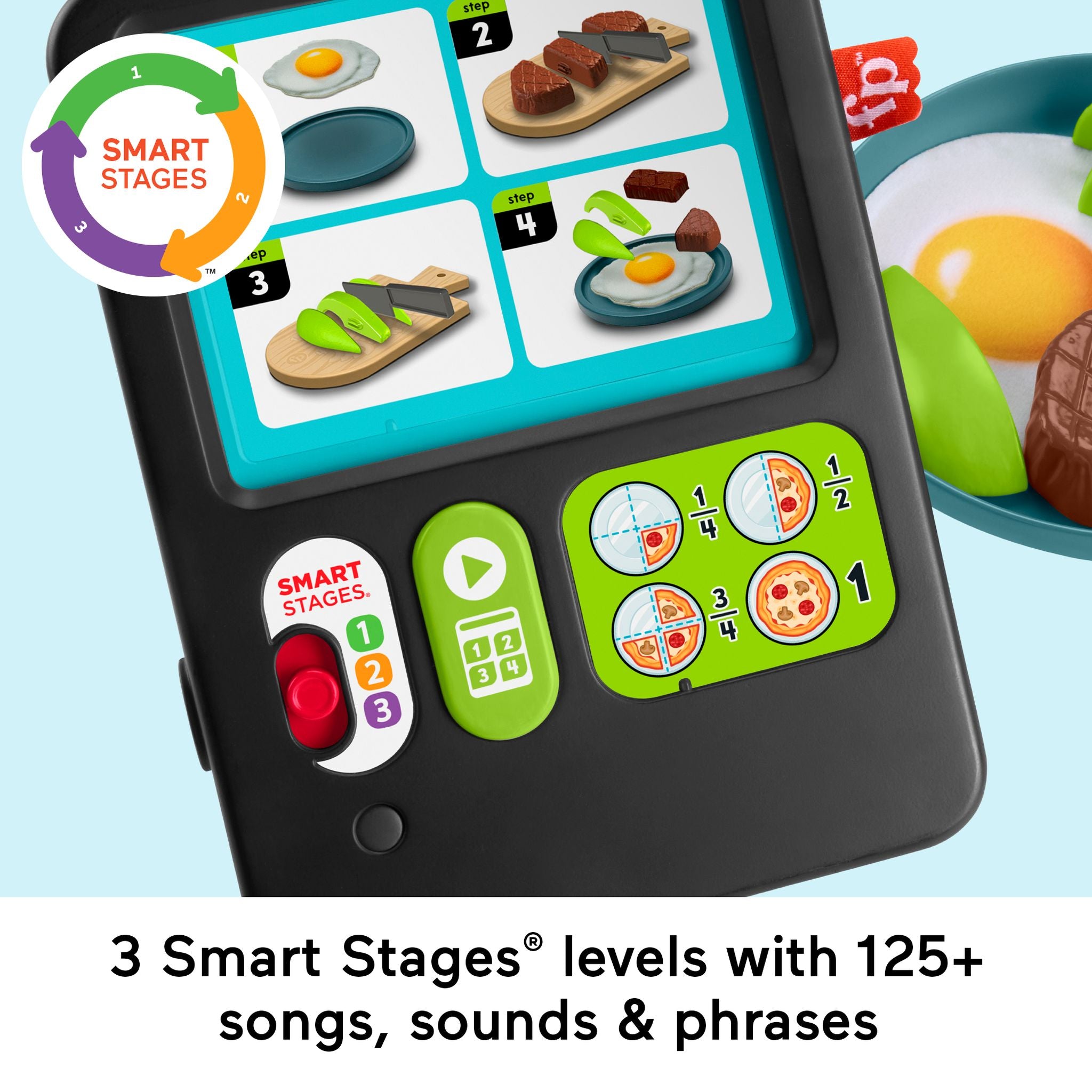 Hot Deal! Fisher-Price Interactive Laugh & Learn 1-2-3 Cooking Meal Kit for Young Chefs