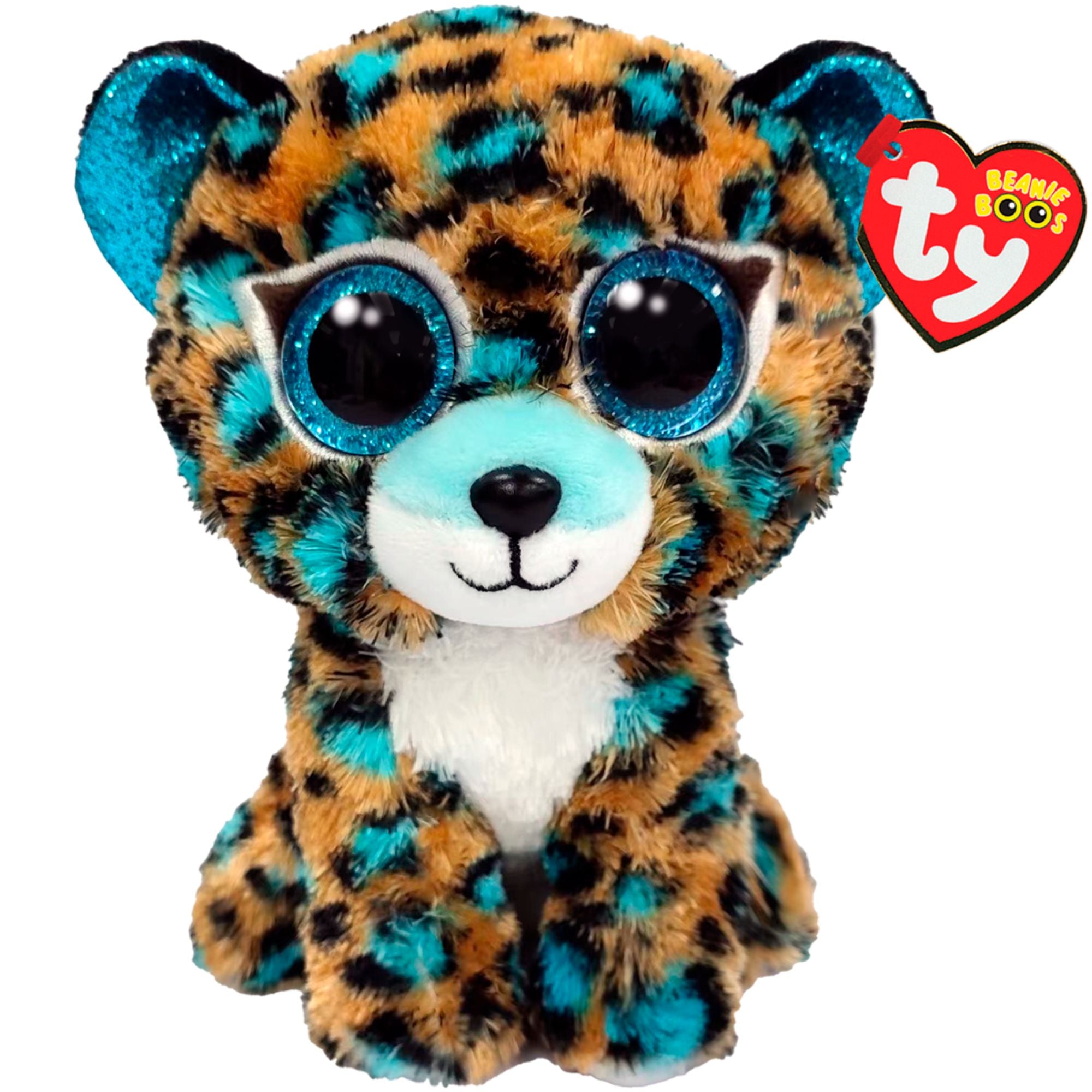 Ty Beanie Boo - Stylish Cobalt Blue Leopard, Exclusive Offer