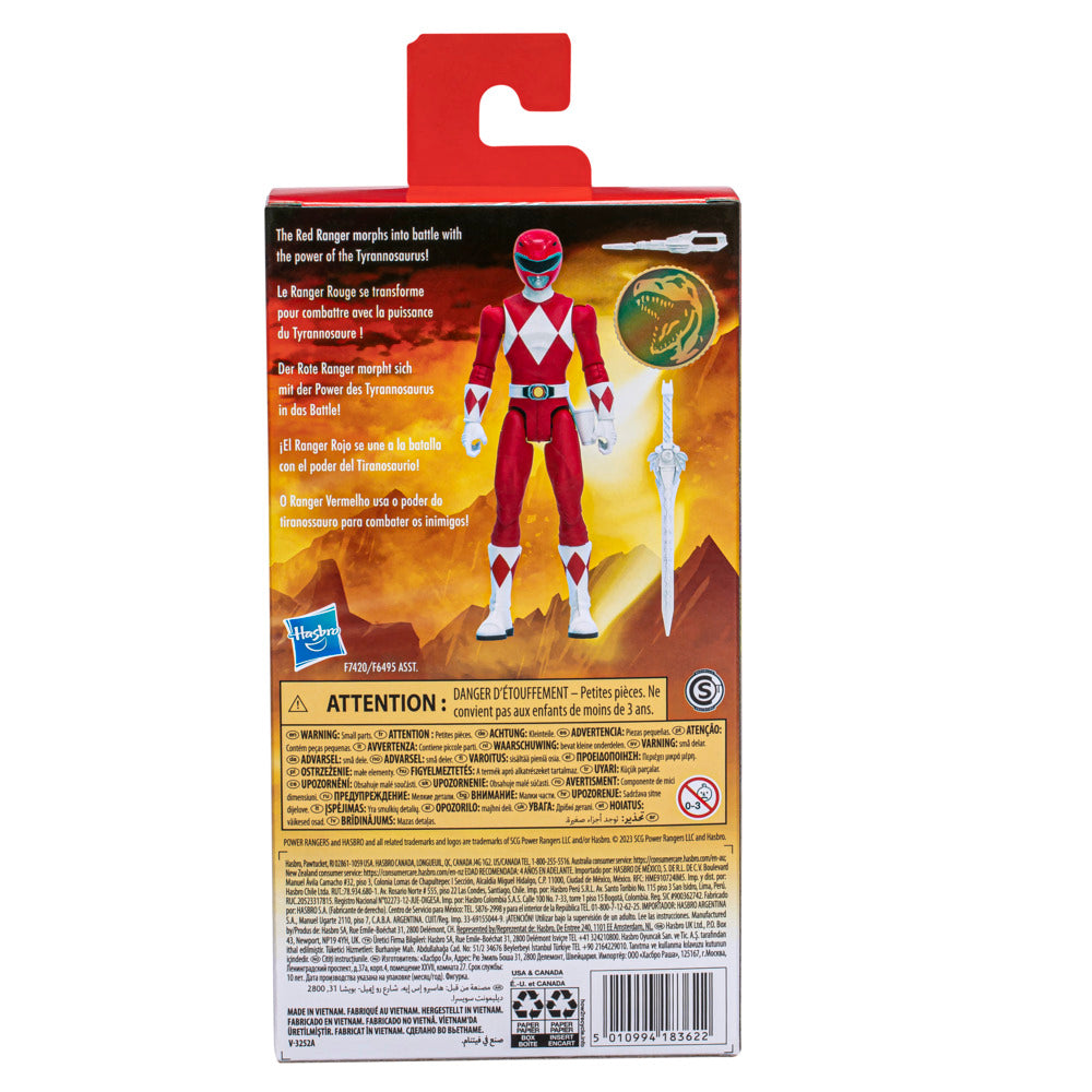 Hot! 6-Inch Power Rangers Mighty Morphin Red Ranger Figure