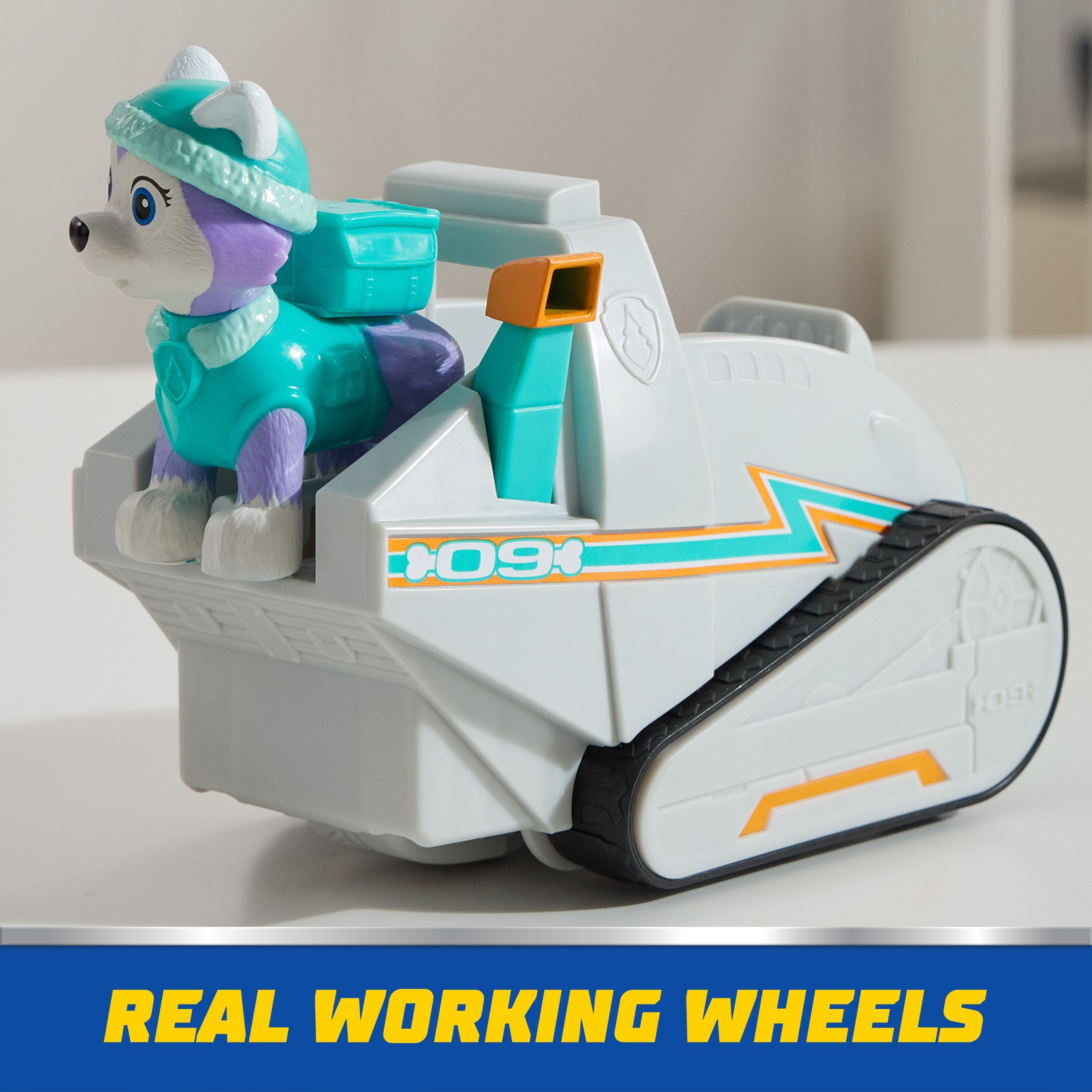 Hot Sale! PAW Patrol Preschool Rescue Toy - Everest's Basic Snow Plow Vehicle