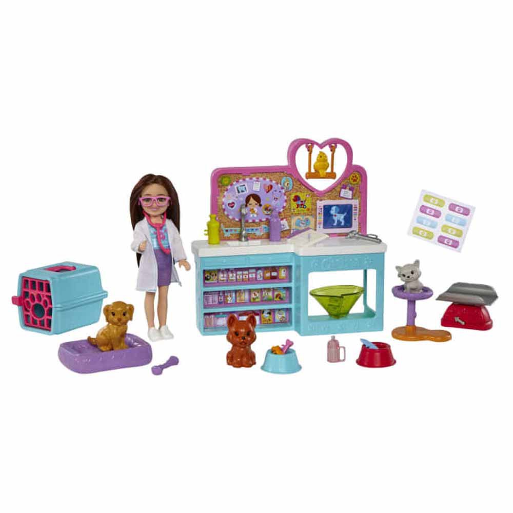 Hot Deal! Barbie Chelsea Pet Vet Doll and Playset for Creative Kids Aged 3+