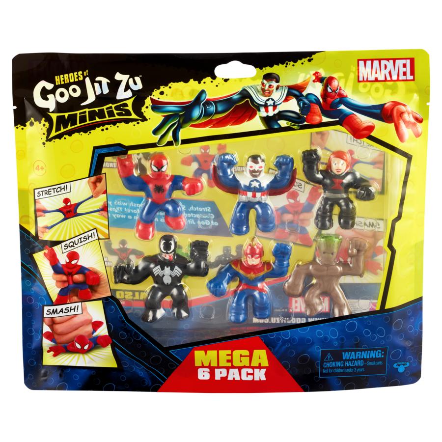 Hot Deal! Marvel S5 Heroes Of Goo Jit Zu Mini Figures Mega 6 - Pack