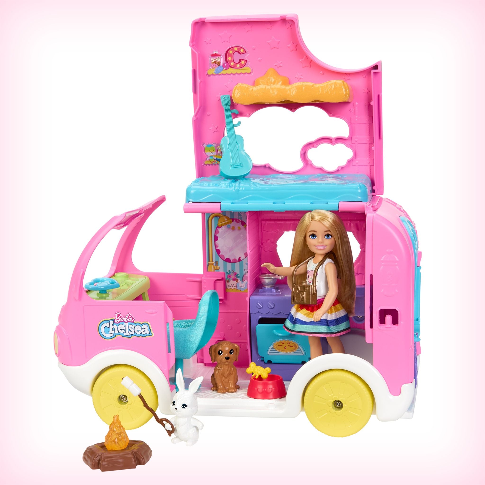 Barbie Chelsea's 2 - in - 1 Transformable Campervan for Kids' Adventures