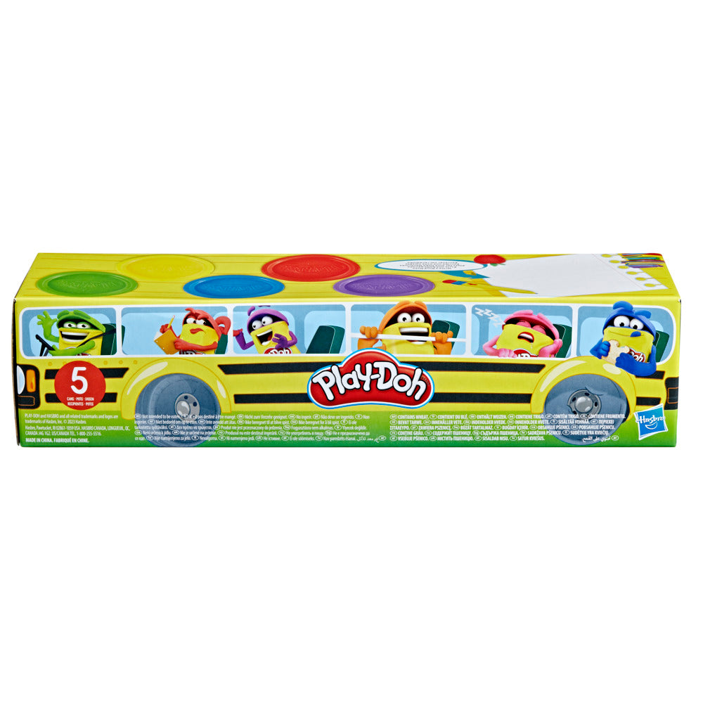 Hot Deal! Play-Doh 5-Pack Back to School School Bus Set
