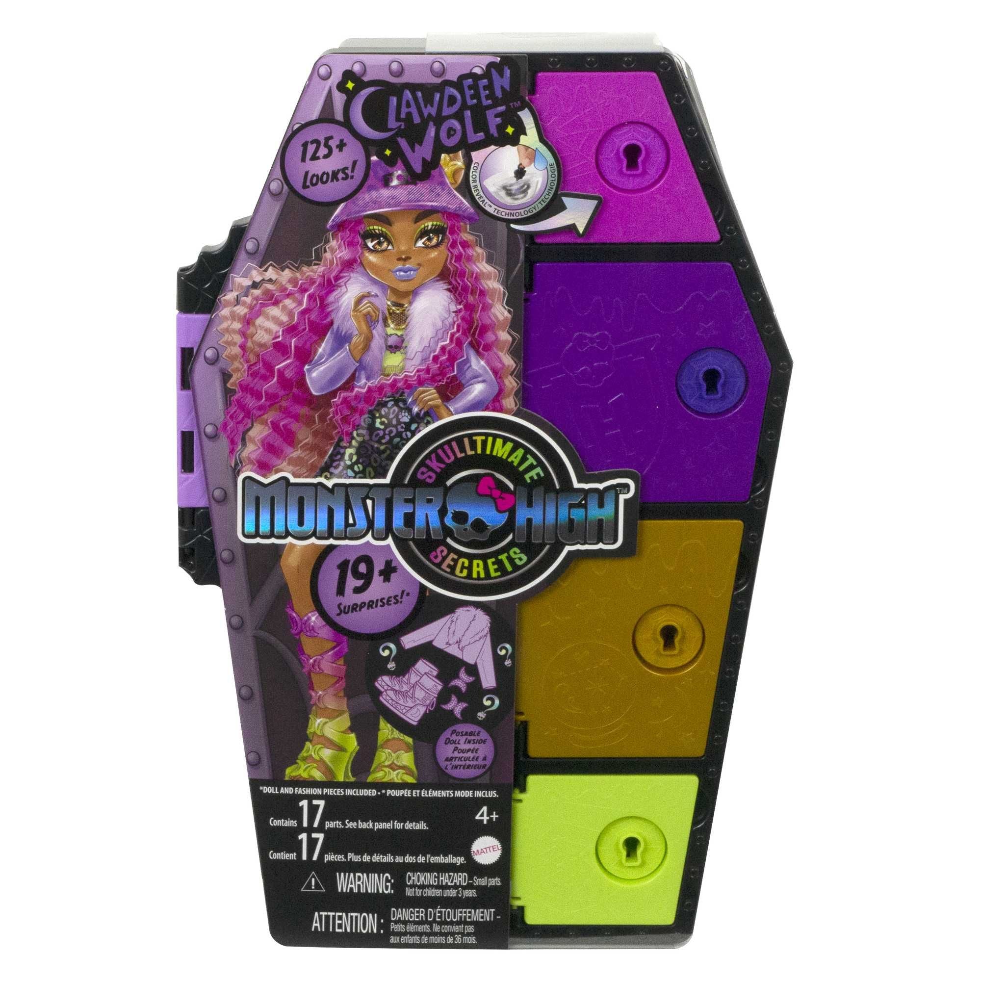 Monster High Skulltimate Secrets - Clawdeen Wolf Articulated Fashion Doll