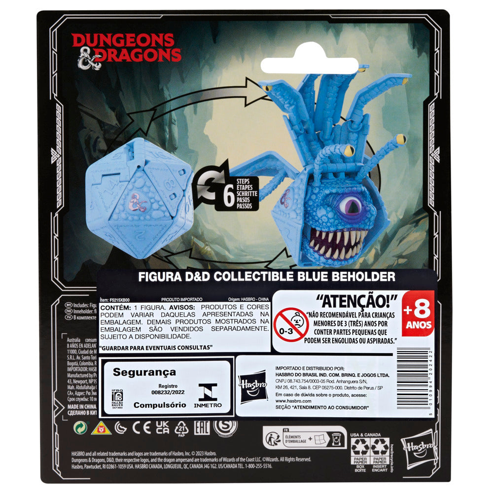 Hot! Dungeons & Dragons Dicelings Blue Beholder Transforming Action Figure