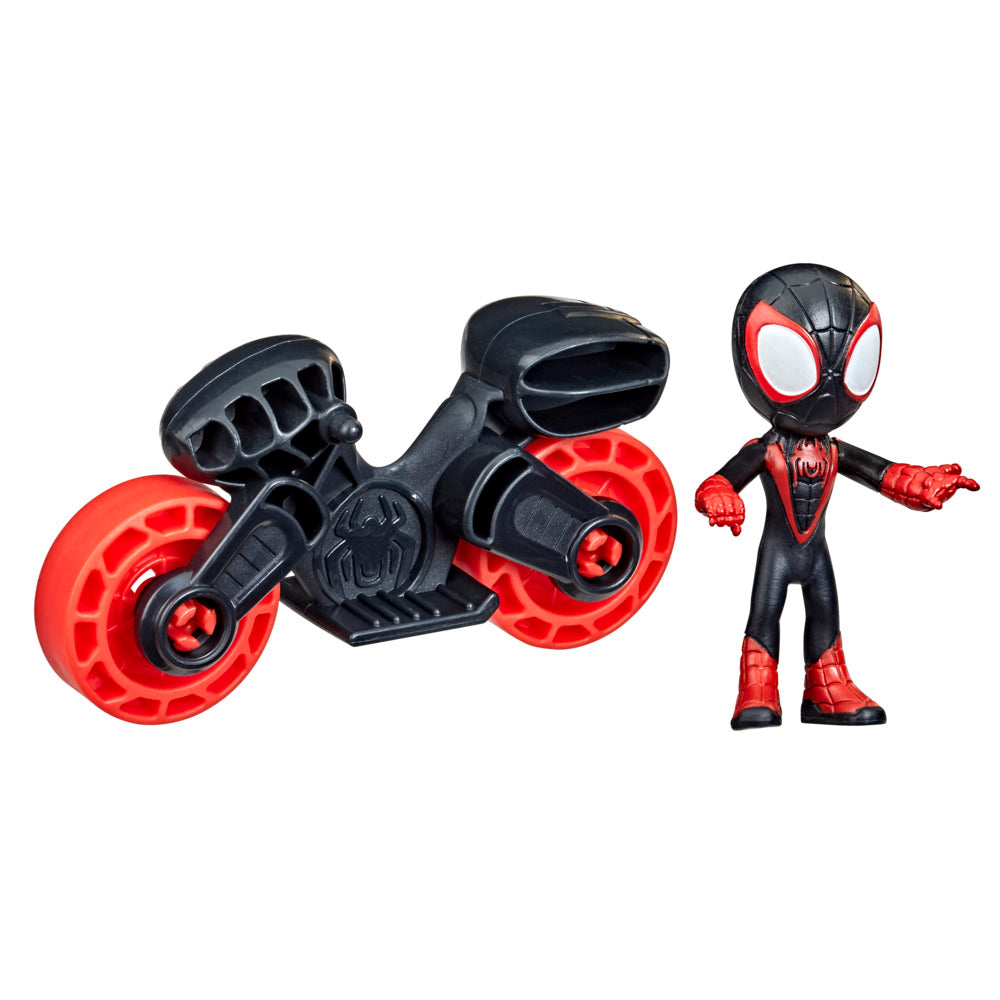 Marvel's Spidey and His Amazing Friends - Miles & Cool Motorcycle Toy Set