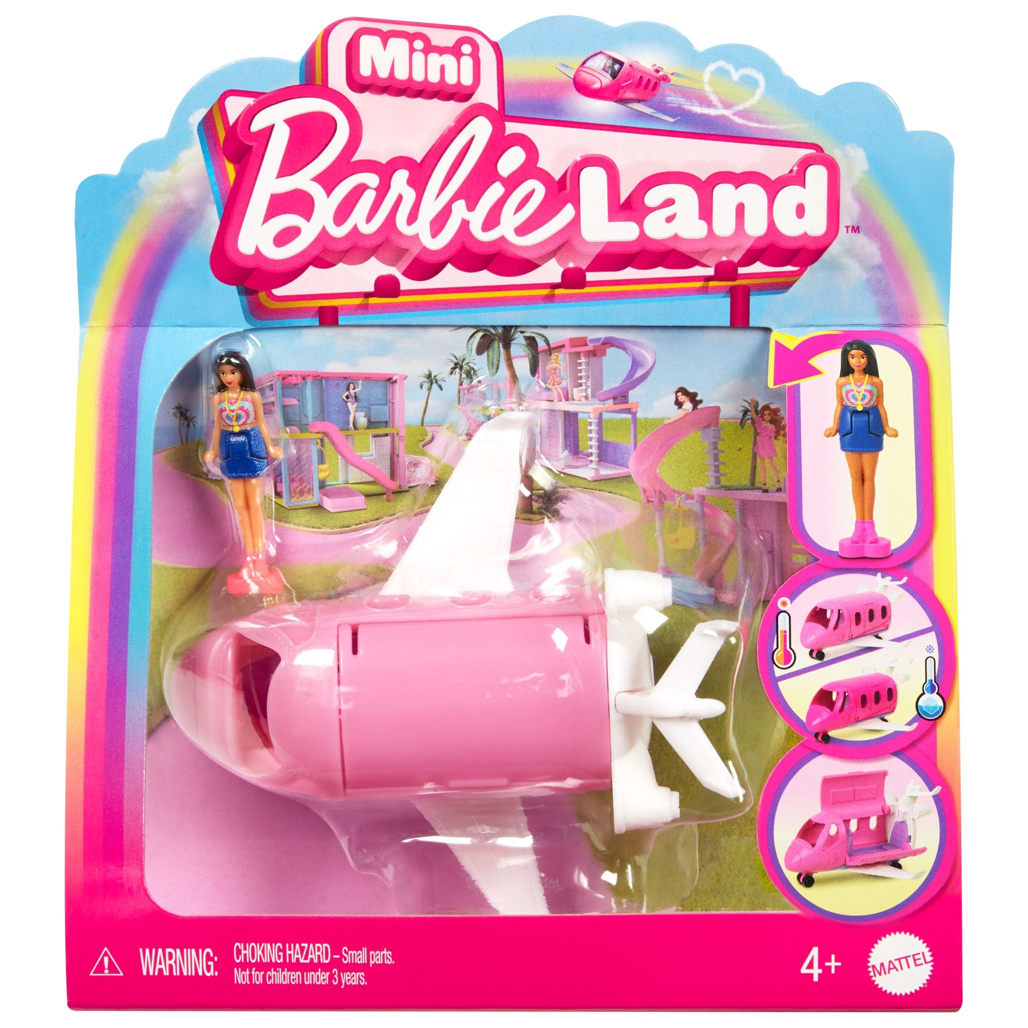Hot Sale! Mini Barbie Dreamplane in Barbieland with Color - Changing Feature