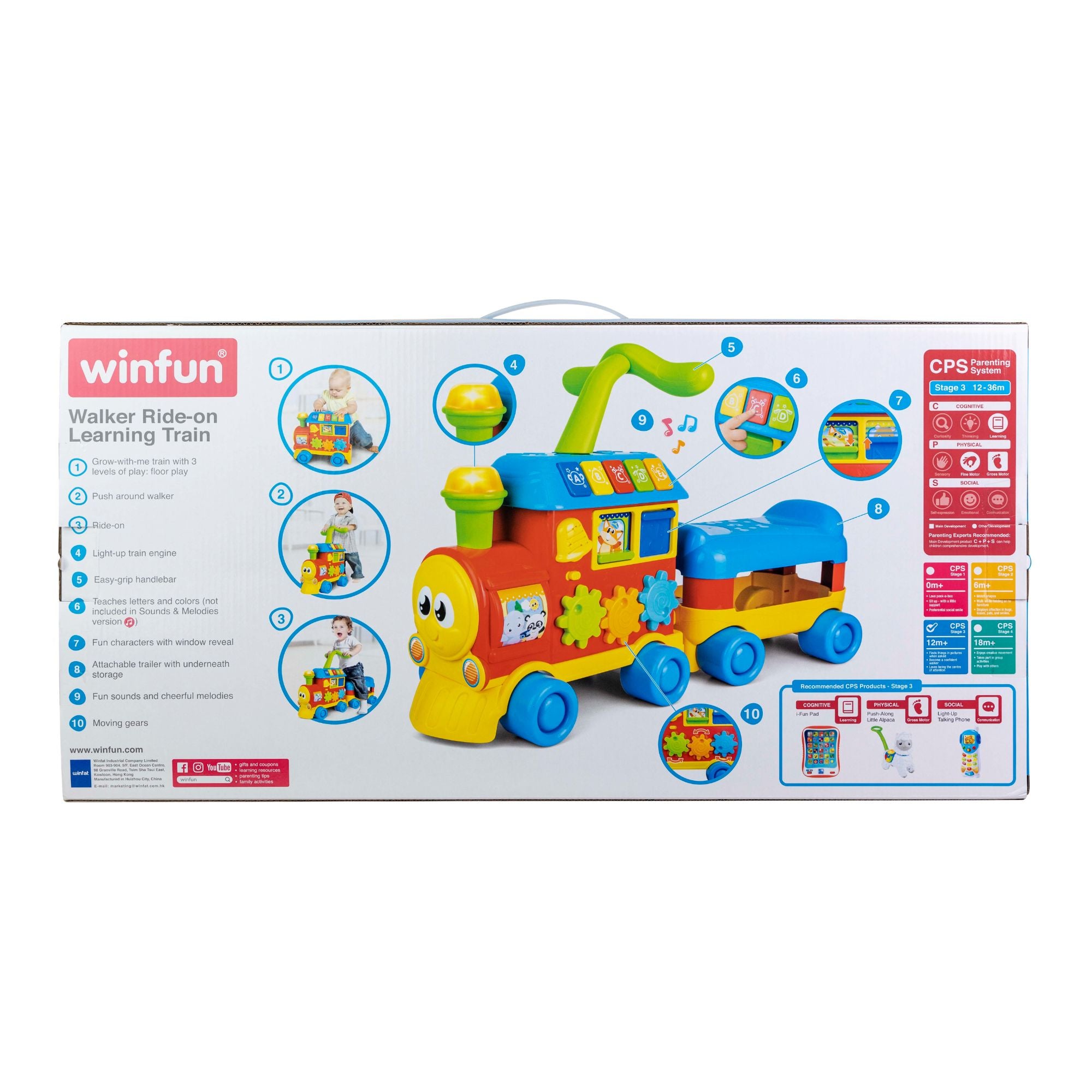 Winfun Ride-On Learning Train for Multi-Level Play