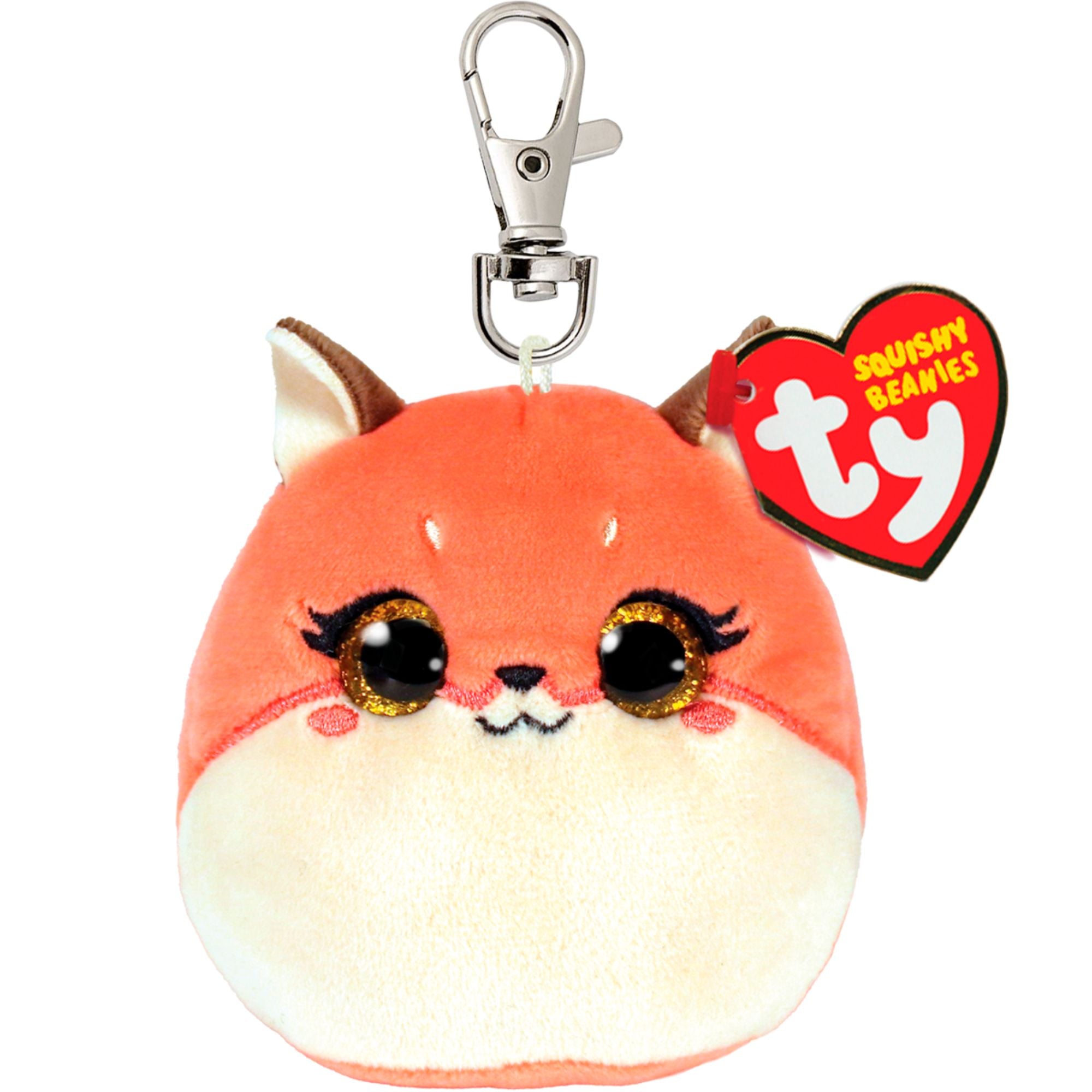 Hot Sale! Ty Mini Squishy Beanie Clip - Adorable Pink Fox Roxie