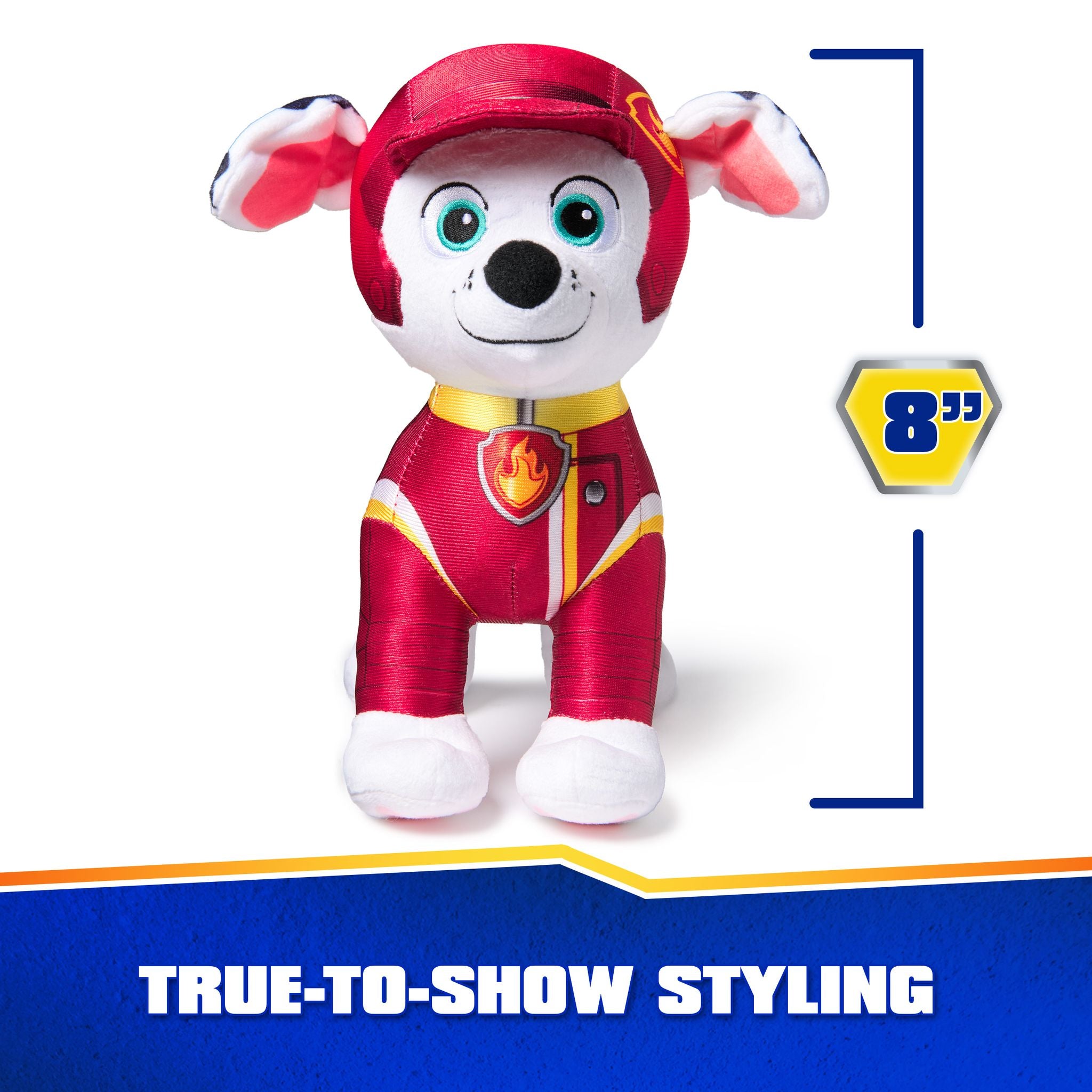 Hot Sale! 8-Inch PAW Patrol Rescue Wheels Plush Toy - Marshall for Kids