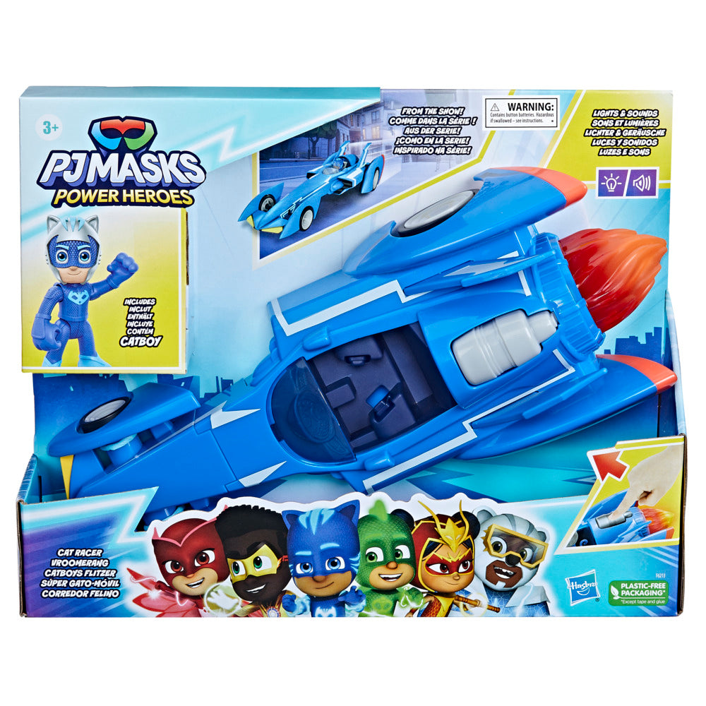 Awesome PJ Masks Power Heroes Season 1 Cat Racer with Lights and Sounds