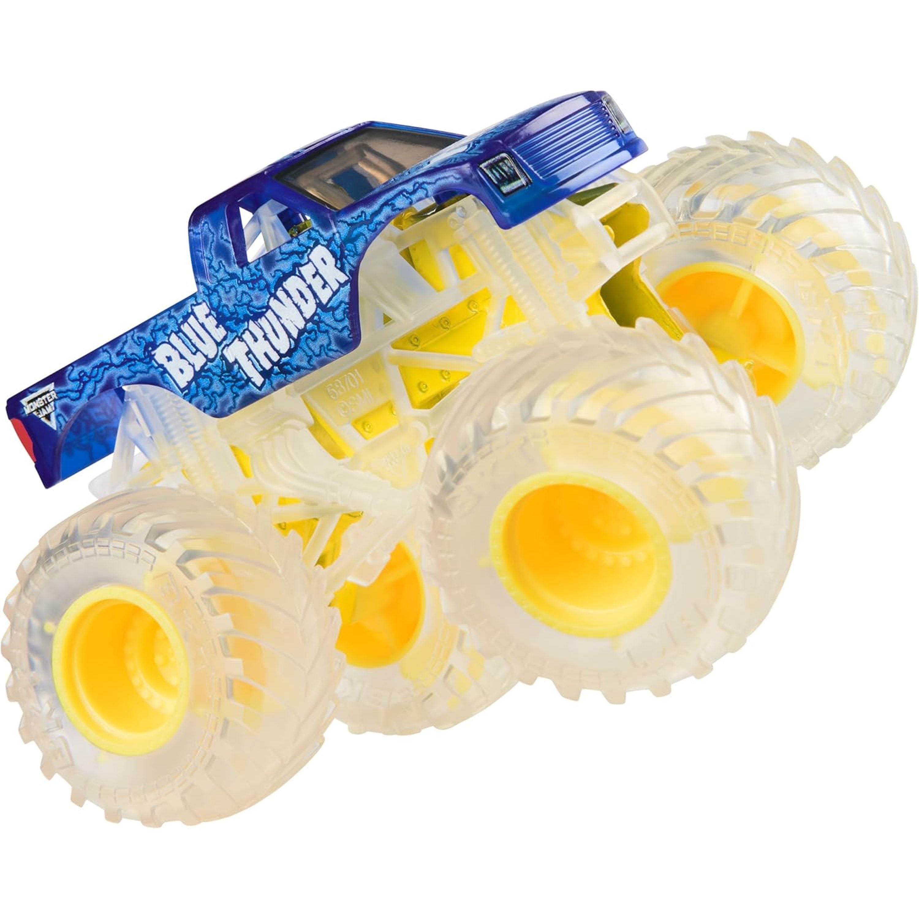 Hot Deal! 1:64 Scale Die - Cast Monster Jam Monster Truck Series 36 Blue Thunder