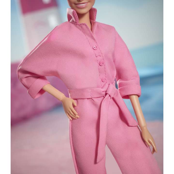 Hot! Collectible Barbie Doll Inspired by Margot Robbie in Barbie The Movie in Pink Boiler Suit