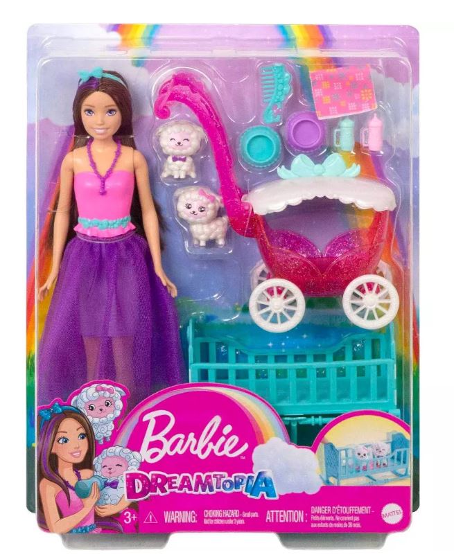 Barbie Dreamtopia Skipper Doll with Nurturing Lamb Playset
