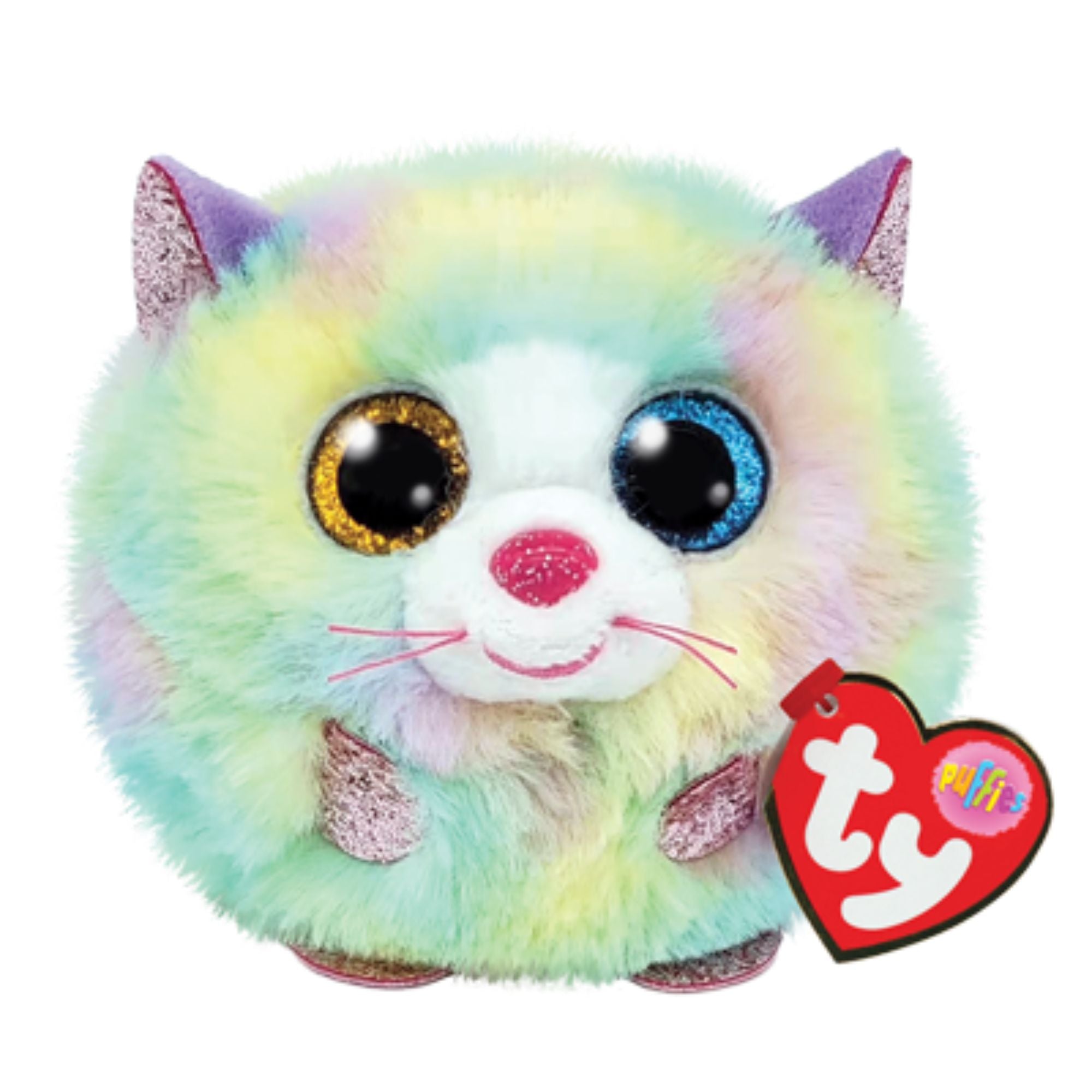Ty Beanie Ball - Colorful Heather Cat, Perfect Gift