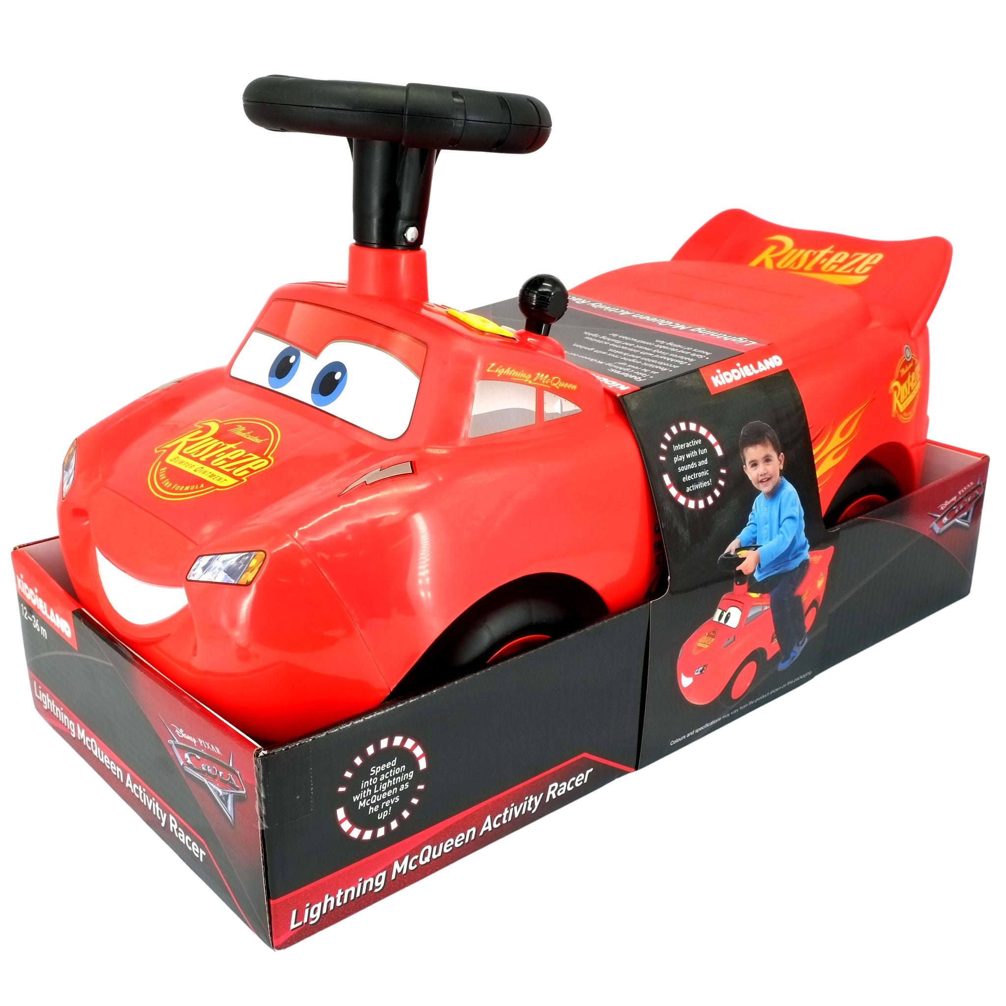 Disney Cars Inspired Lightning McQueen Durable Activity Racer for Kids