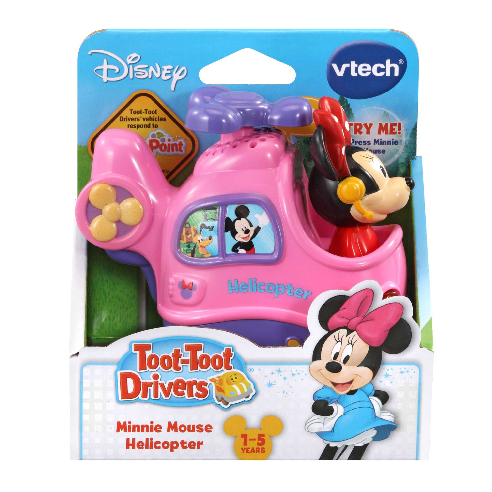 Hot Deal! VTech Toot-Toot Drivers Disney Minnie Helicopter
