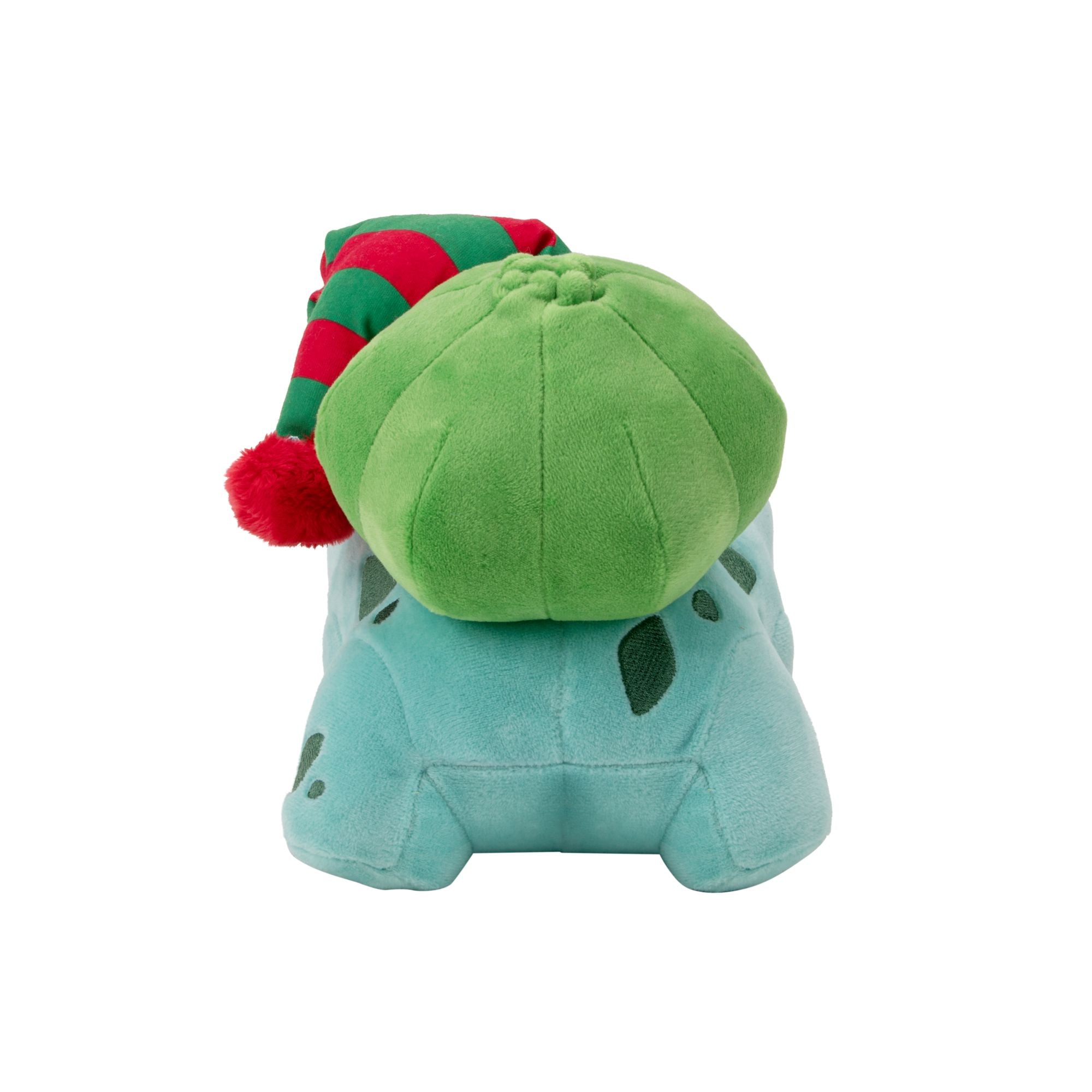 8-Inch Seasonal Christmas Pokemon Plush - Bulbasaur in Festive Hat