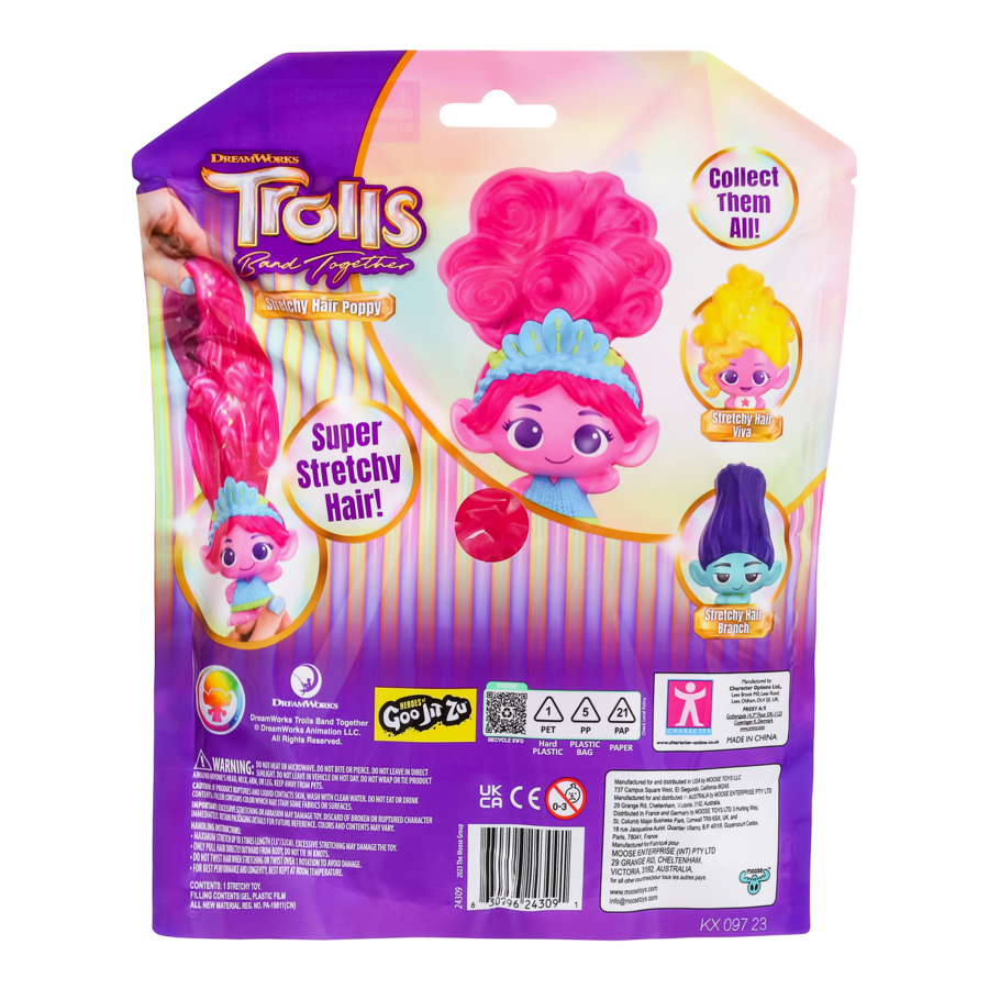Hot! Trolls S1 Super Squishy Pack - Poppy Stretch Doll